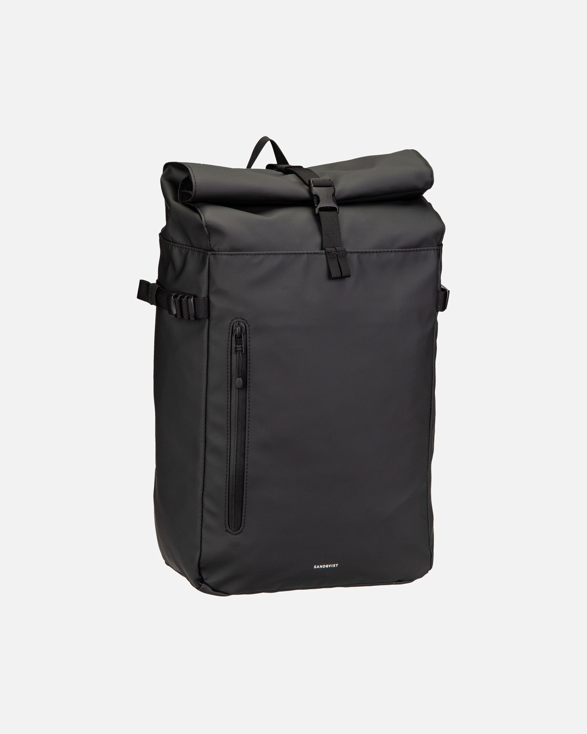 Rucksack für Unisex Sandqvist Rucksack Stream Slim Rolltop M Black