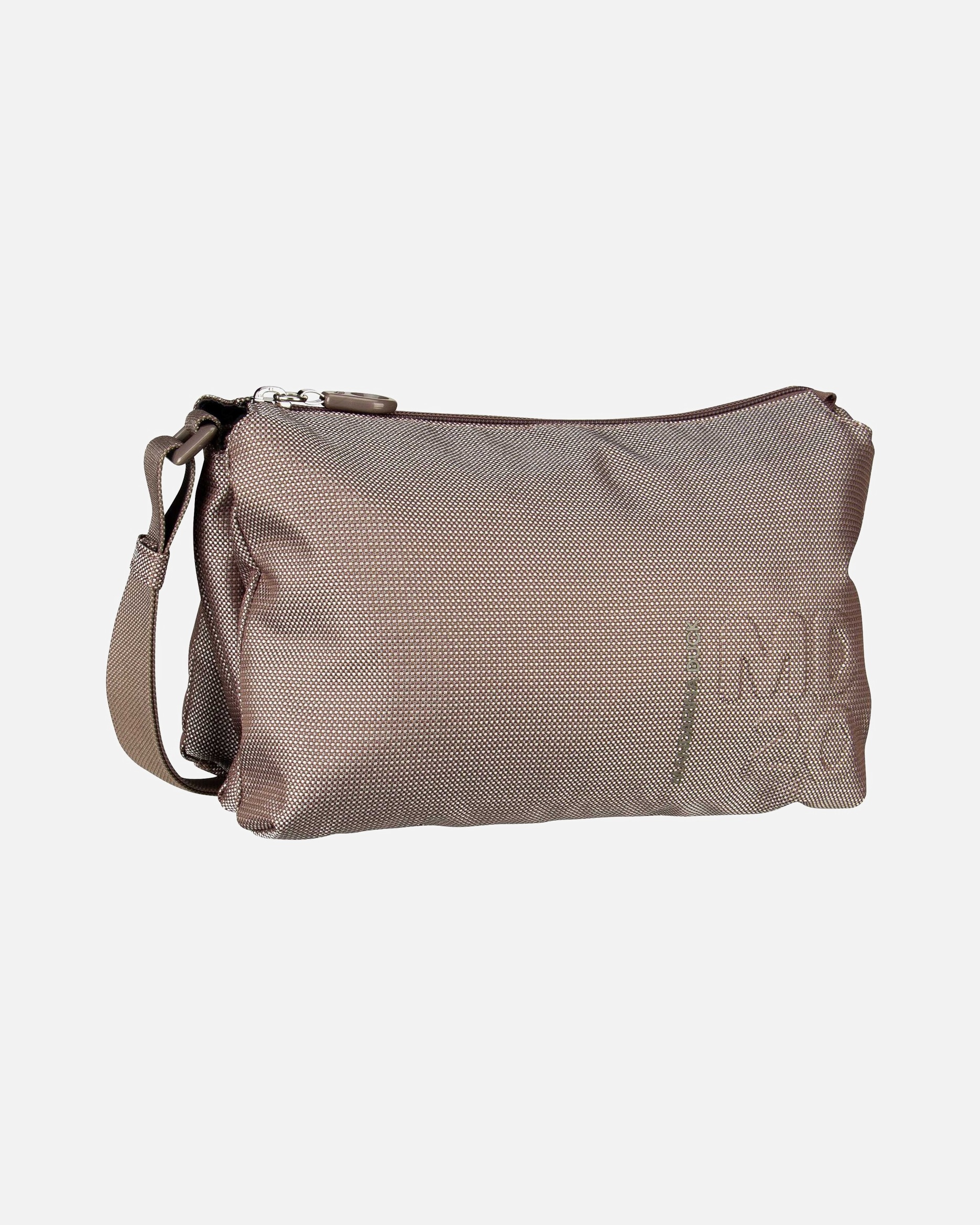 Umhängetasche für Weiblich Mandarina Duck Beuteltasche MD20 Pochette QMT32 Taupe