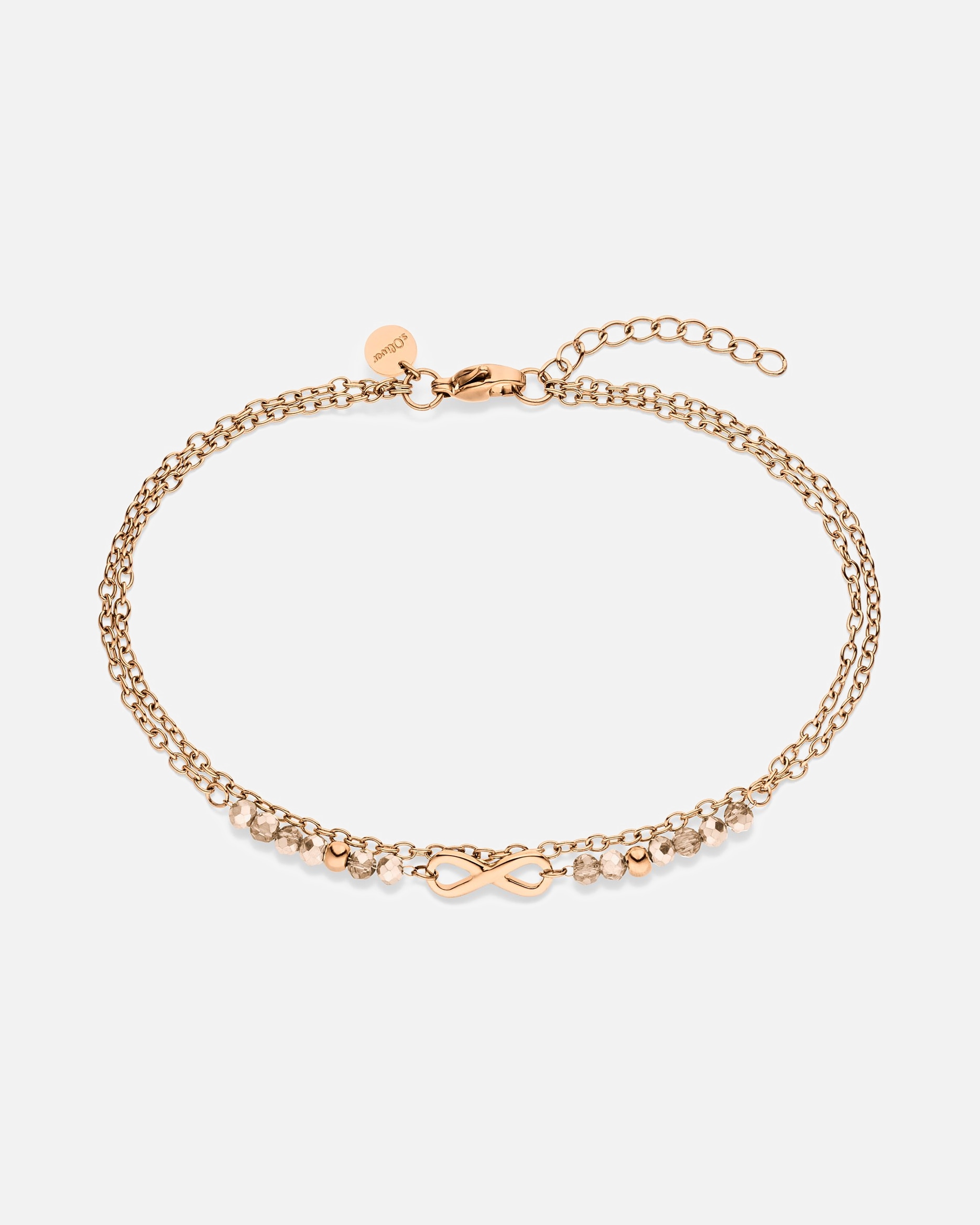 Fußschmuck für Weiblich s.Oliver Fußkette Edelstahl roségold