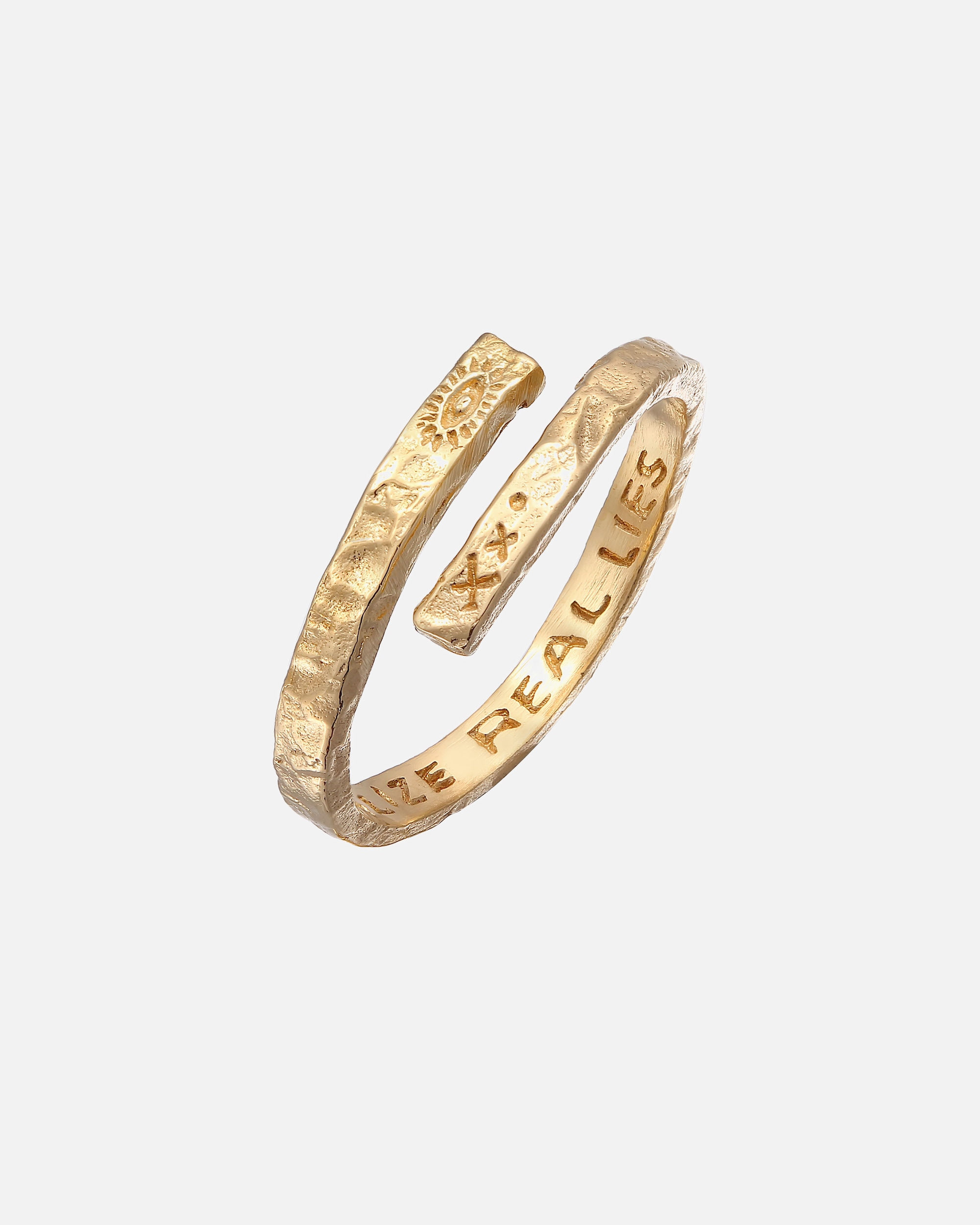 Ring für Männlich Haze & Glory Default Brand Line Herren - Twisted Eye 925 Silber 54