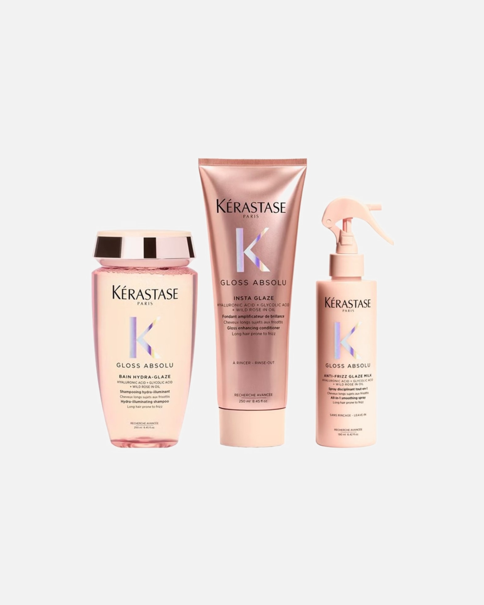 Haarpflegeset für Weiblich Kérastase Gloss Absolu 3er Set (Bain / Fondant / Milk) 1 Stück