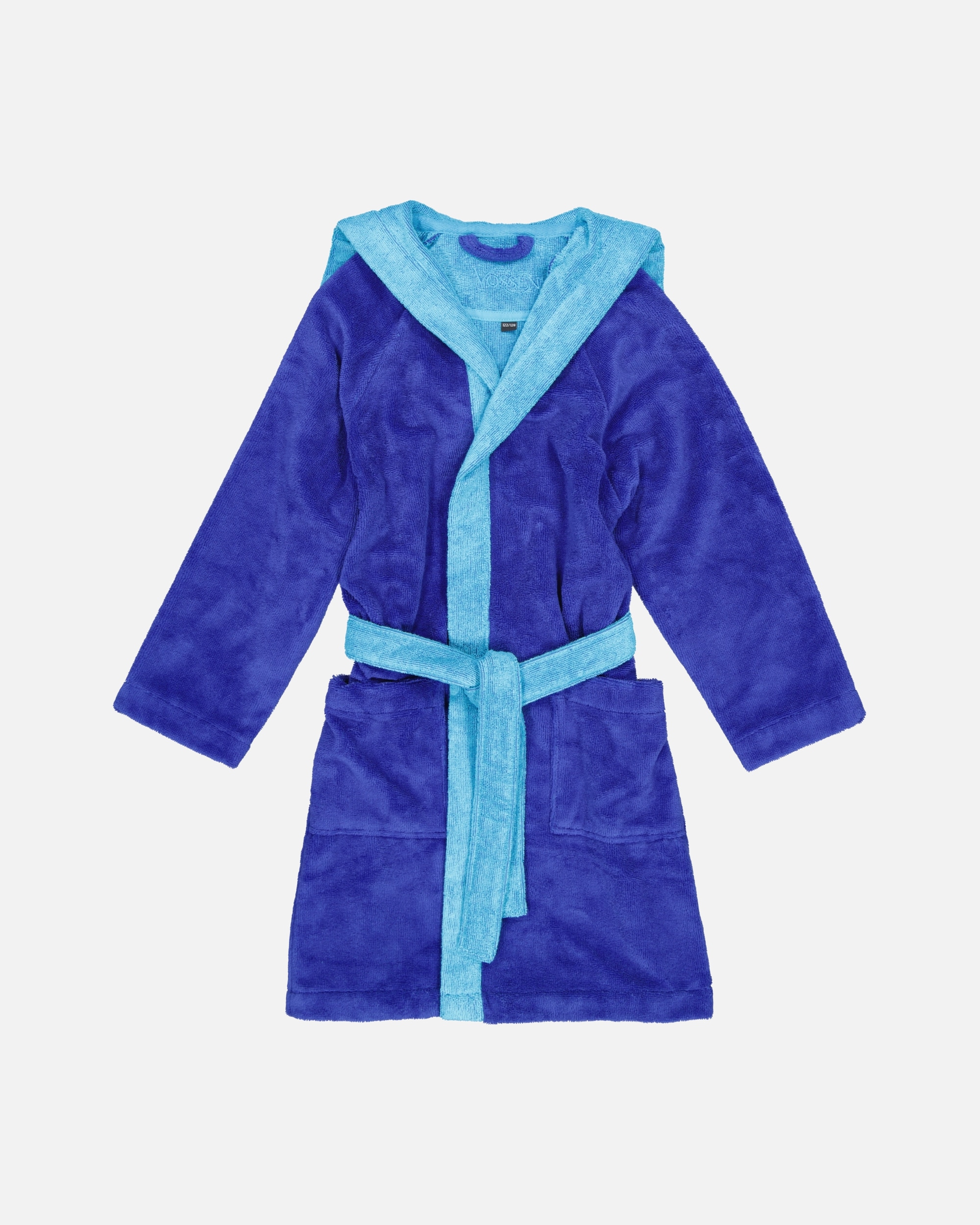 Bademantel für Unisex Vossen Vossen Kinderbademäntel Kinder Kapuze Bixie reflex blue/ice blue - 0008 110/116