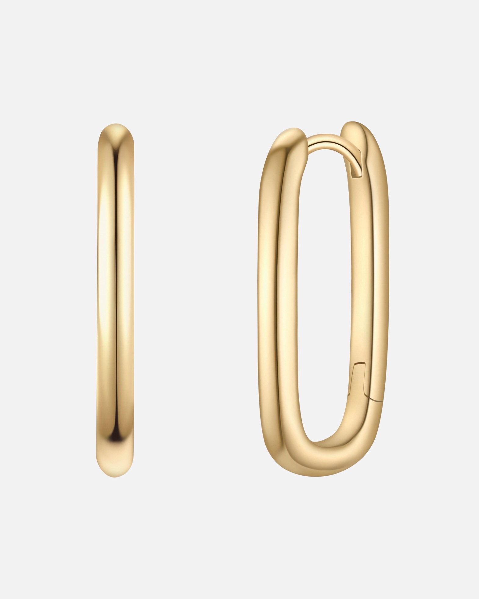 Creolen für Weiblich Glanzstücke München Creolen aus Sterling Silber in gelbgold 18,7 mm
