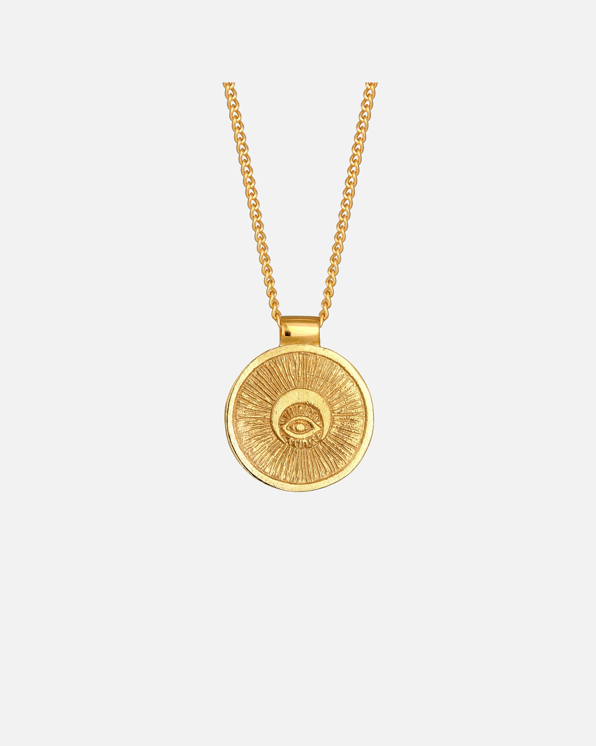 Halskette für Weiblich Haze & Glory Default Brand Line Münze Evil Eye - Sun 925 Silber 45