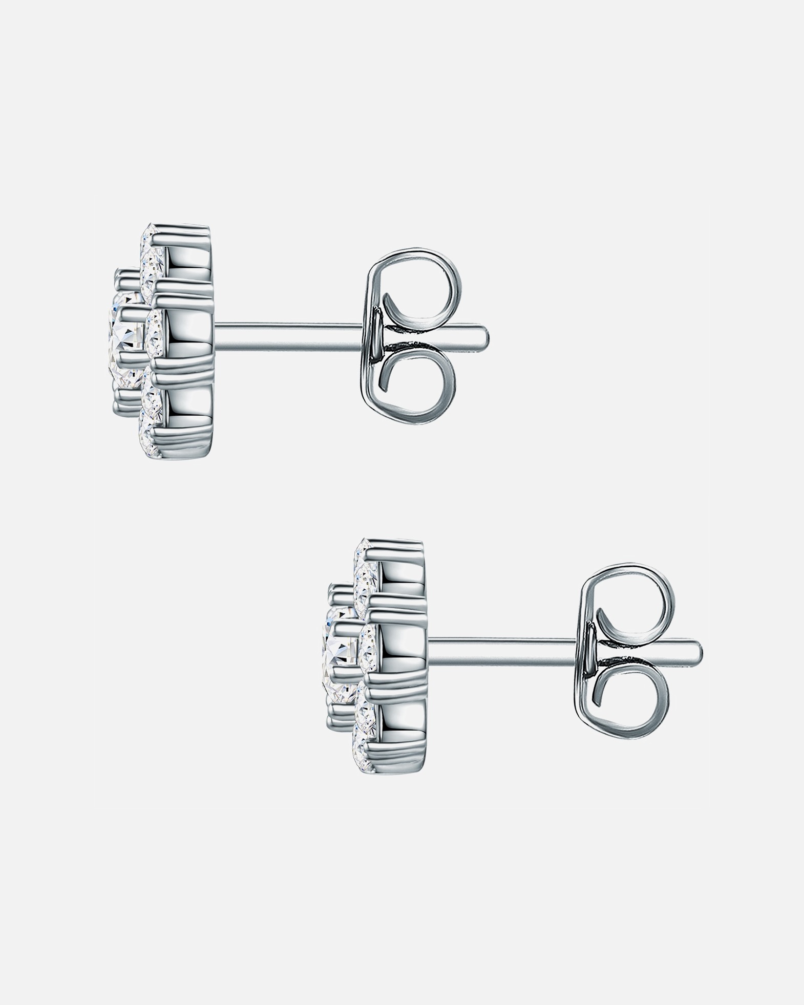 Ohrringe für Weiblich Rafaela Donata Ohrstecker Sterling Silber verziert mit Kristallen von Swarovski® in Silber 1 Stück