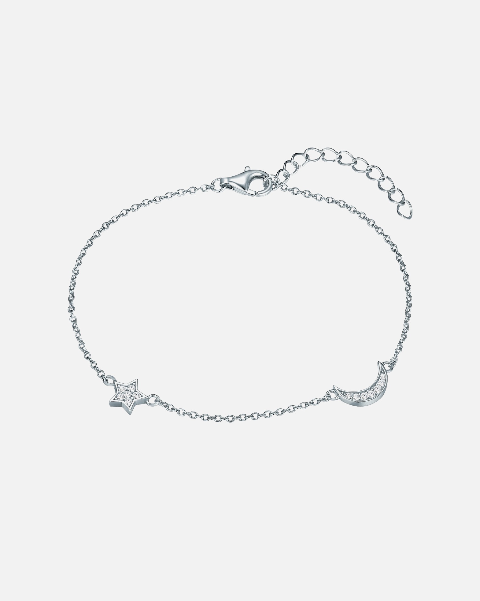 Armband für Weiblich Rafaela Donata Armband Mond, Stern Sterling Silber Zirkonia in Gelbgold 1 Stück