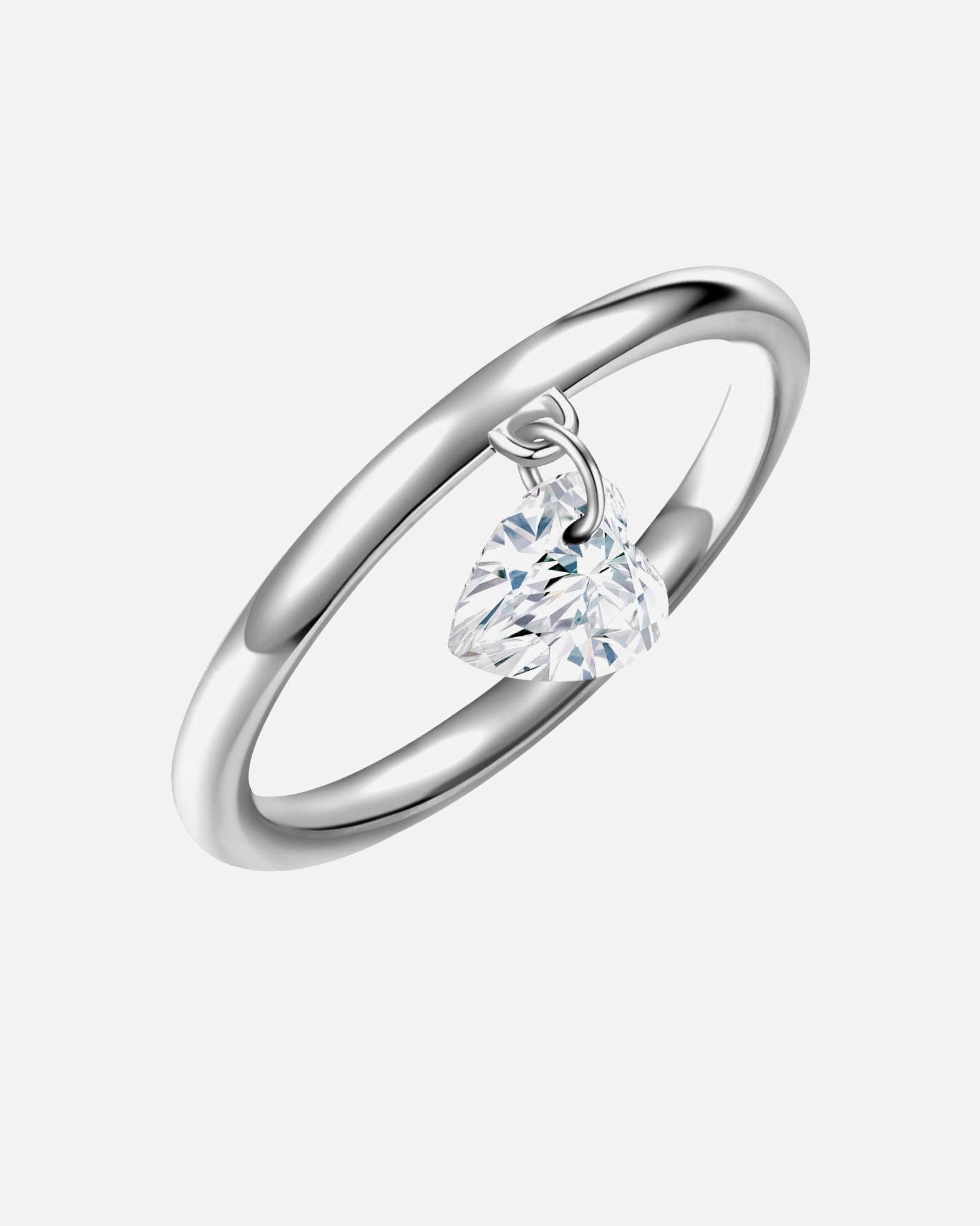 Ring für Weiblich Glanzstücke München Ring Herz Sterling Silber Topas in Silber 48