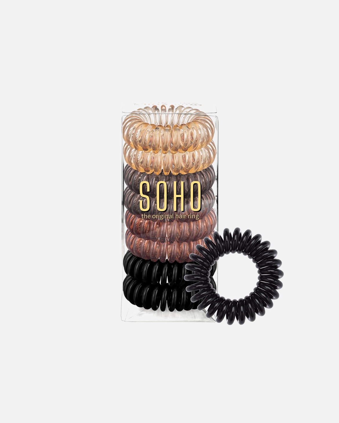 Haargummi für Unisex SOHO Spiral Haargummis 8 Stück