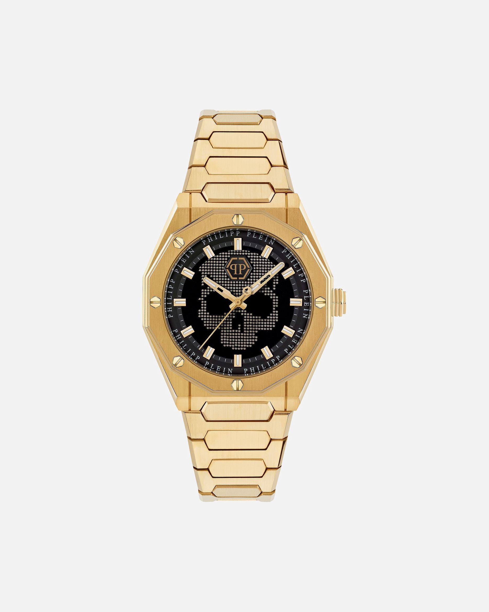 Uhr für Männlich PHILIPP PLEIN Herrenuhr Edelstahl, recycelt gelbgold