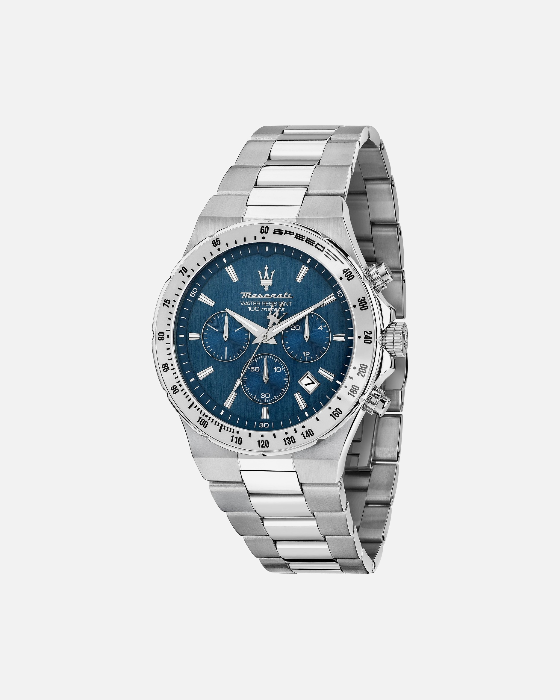 Uhr für Männlich Maserati Herrenuhr Edelstahl blau, silber