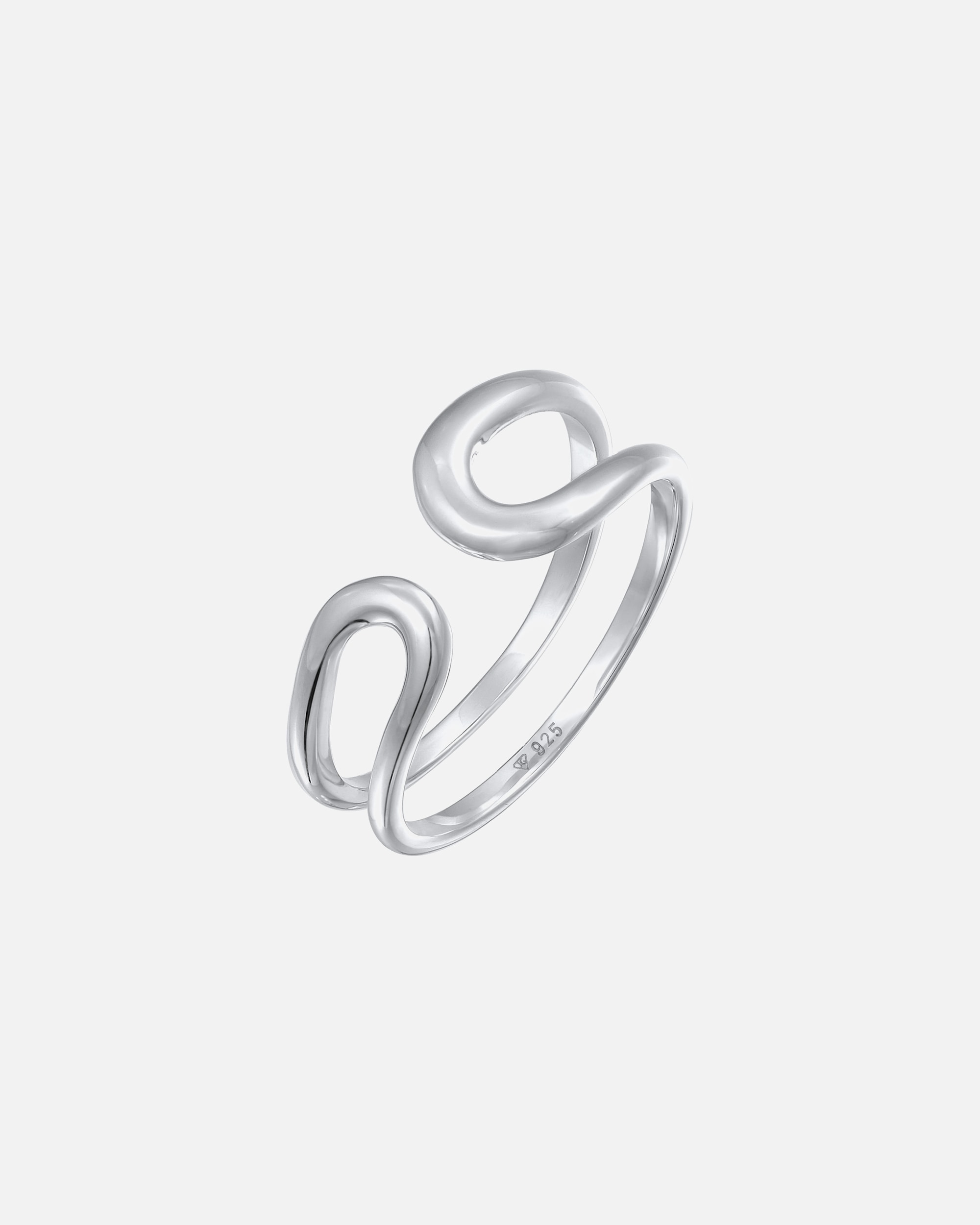 Ring für Weiblich Elli PREMIUM Elli PREMIUM Ring Offen Modern Verstellbar 925 Silber 52