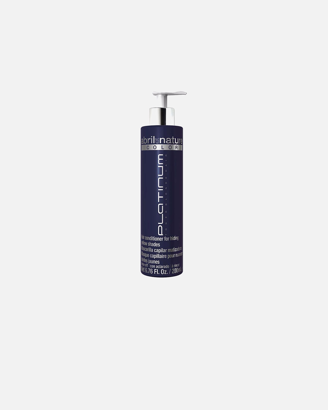 Haarmaske für Weiblich Abril Et Nature COLOR platinum hair conditioner hiding yellow shades 200 ml