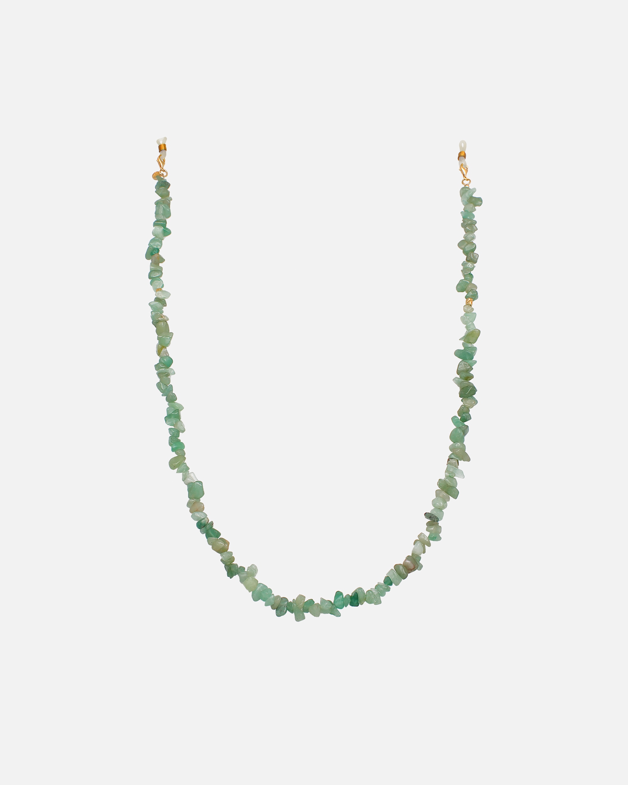Halskette für Weiblich Elli PREMIUM Brillenkette Aventurin Beads 925 Silber 1 Stück