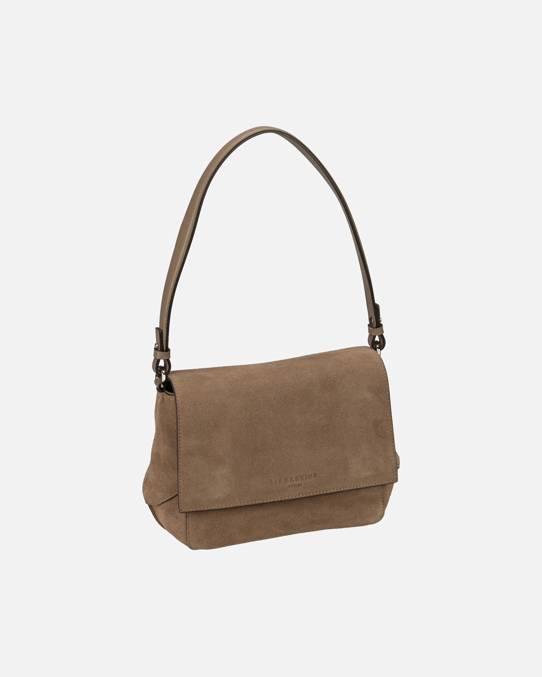 Handtasche für Weiblich Liebeskind Handtasche Lilly CB M Suede Neutral Gray