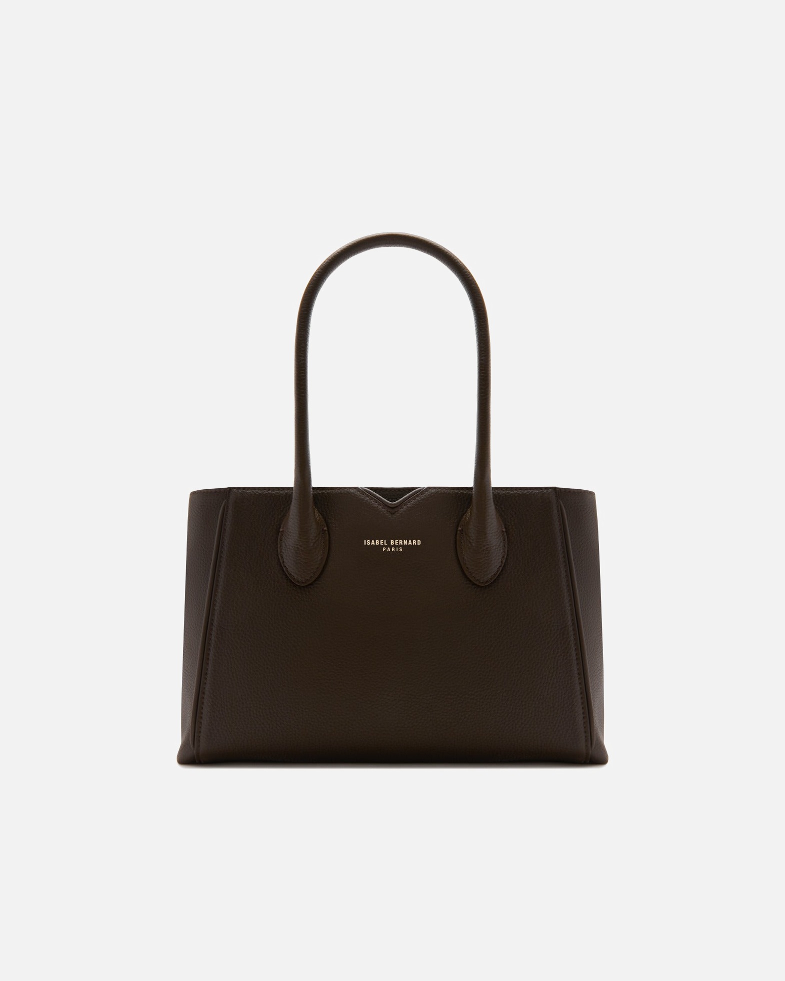 Tasche für Weiblich Isabel Bernard Isabel Bernard Honoré Cloe Midi Braune Kalbsleder Handtasche IB25082-031 Braun