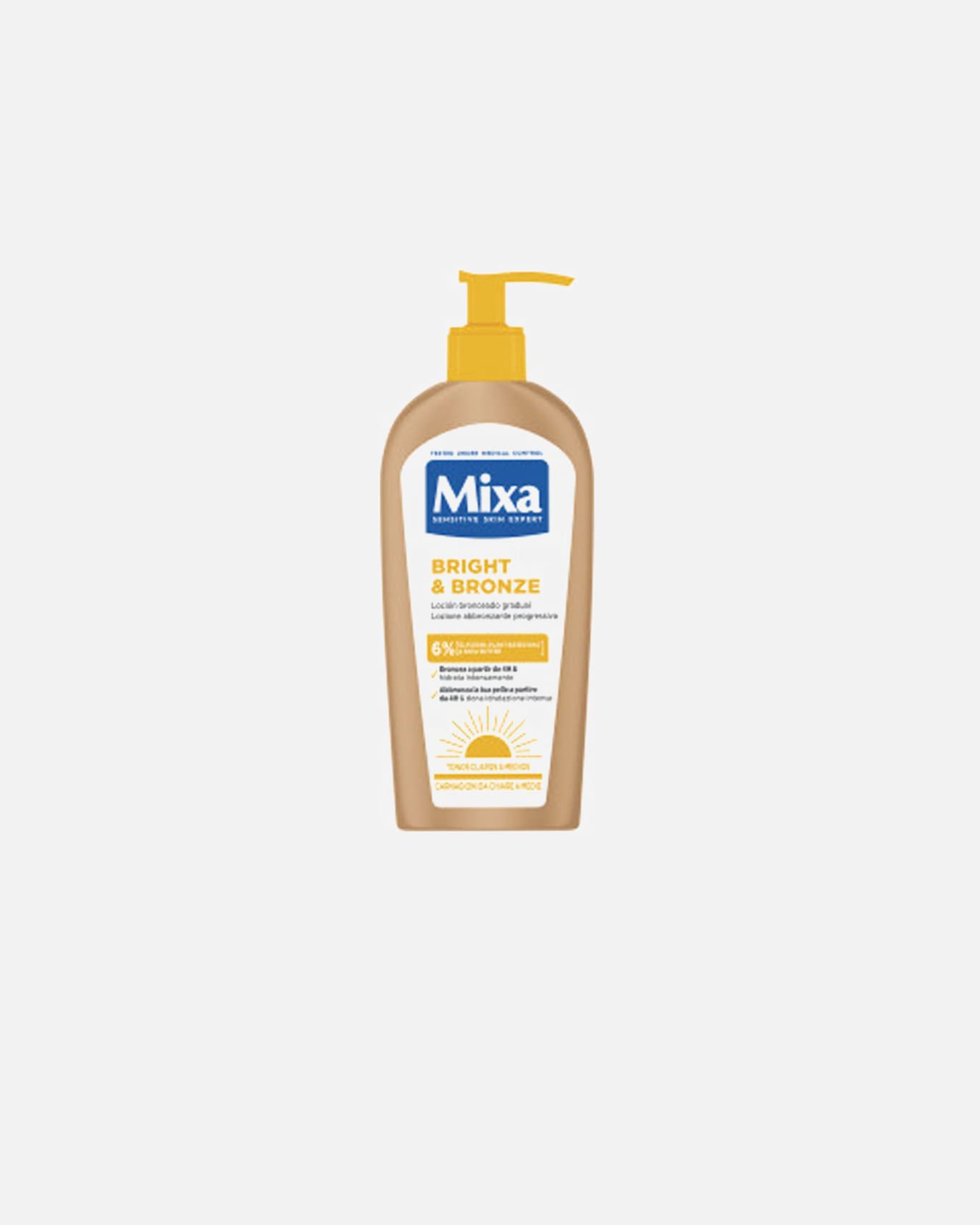 Selbstbräuner für Unisex Mixa BRIGHT & BRONZE Selbstbräunungslotion 250 ml