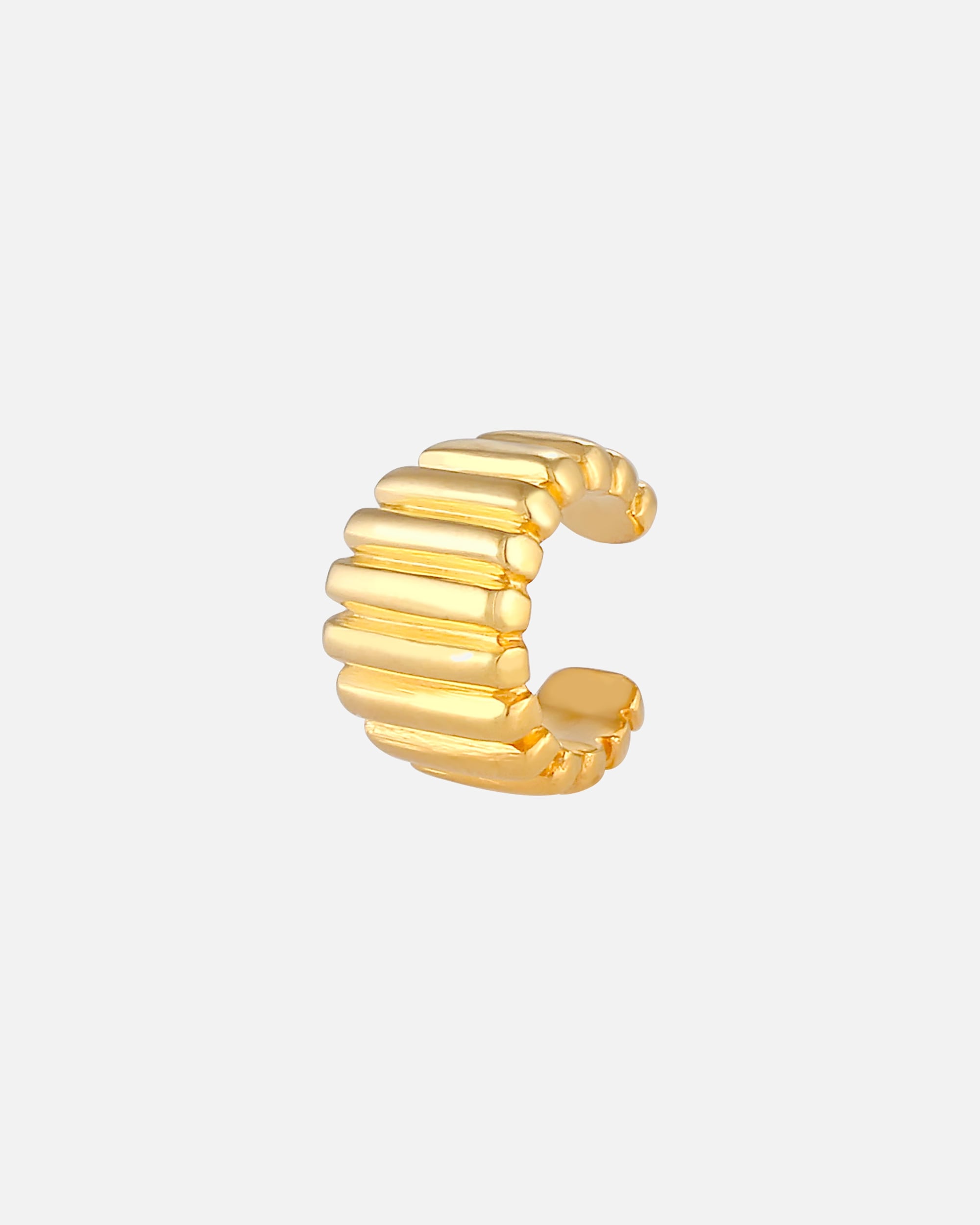 Ohrringe für Weiblich Elli Earcuff Ohrklemme Single Relief Gerillt 925 Silber 1 Stück