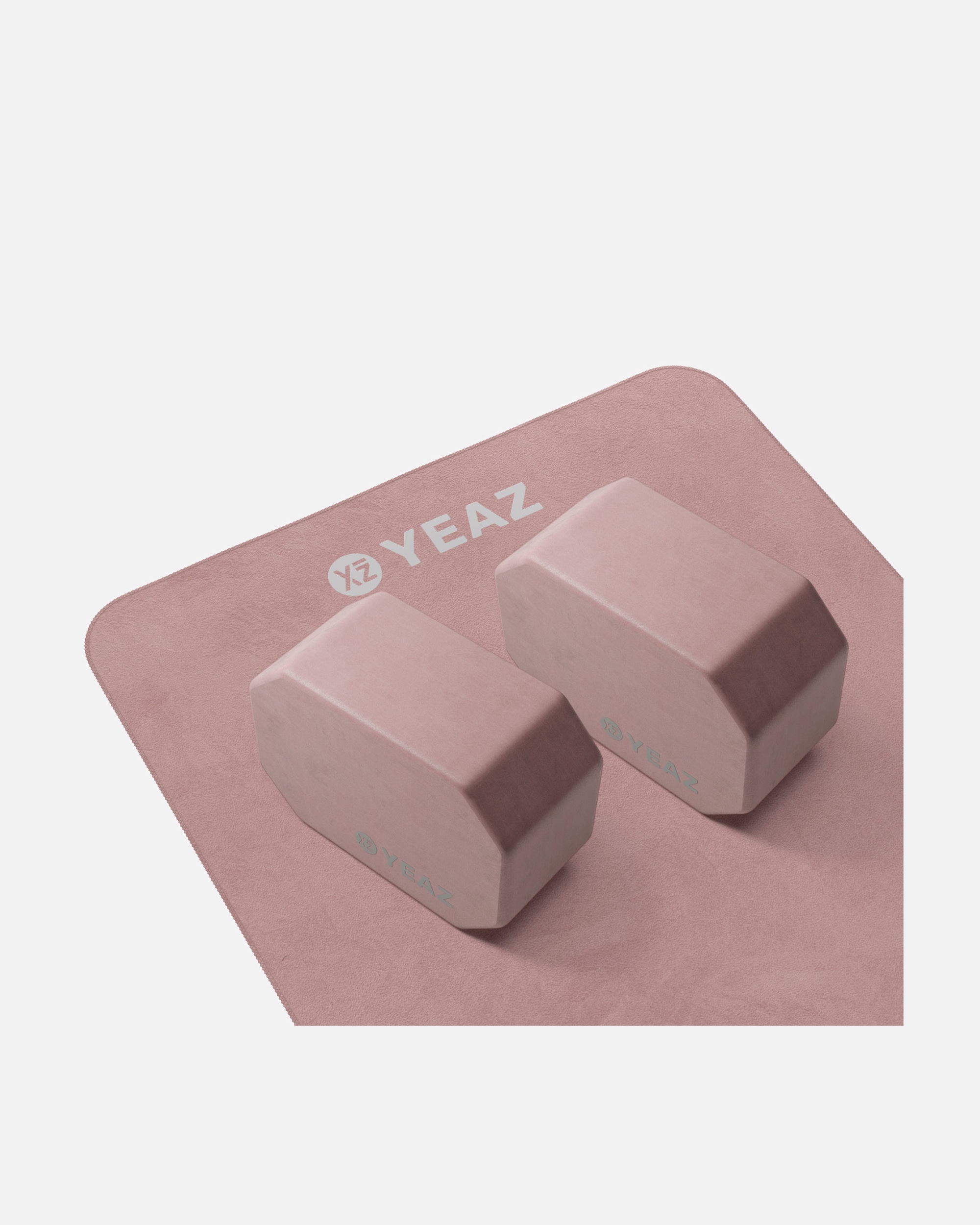 Yogazubehör für Unisex YEAZ NEXT LEVEL Set - Yoga-Blöcke & Handtuch pink