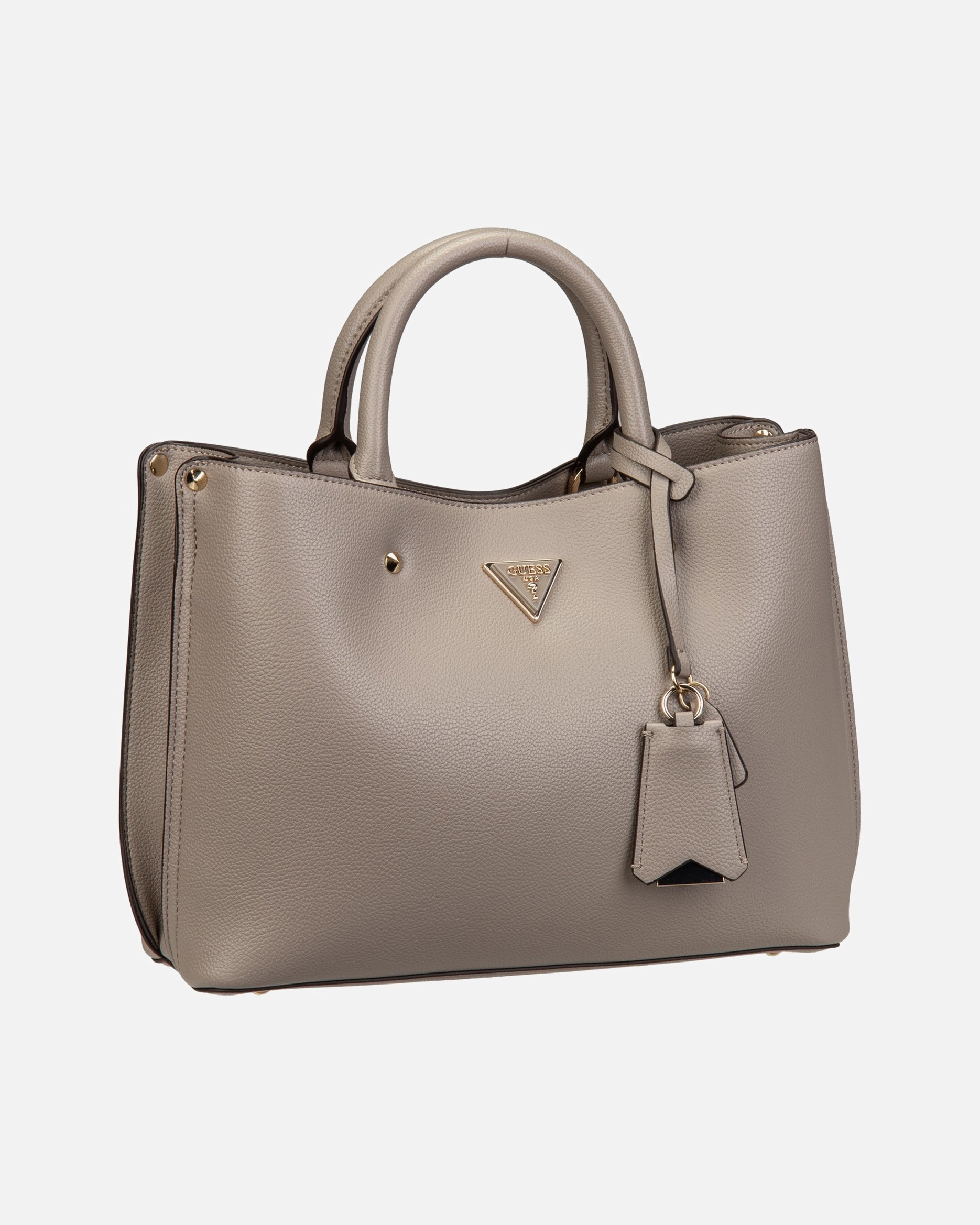Handtasche für Weiblich GUESS Handtasche Meridian II Girlfriend SAT dark taupe