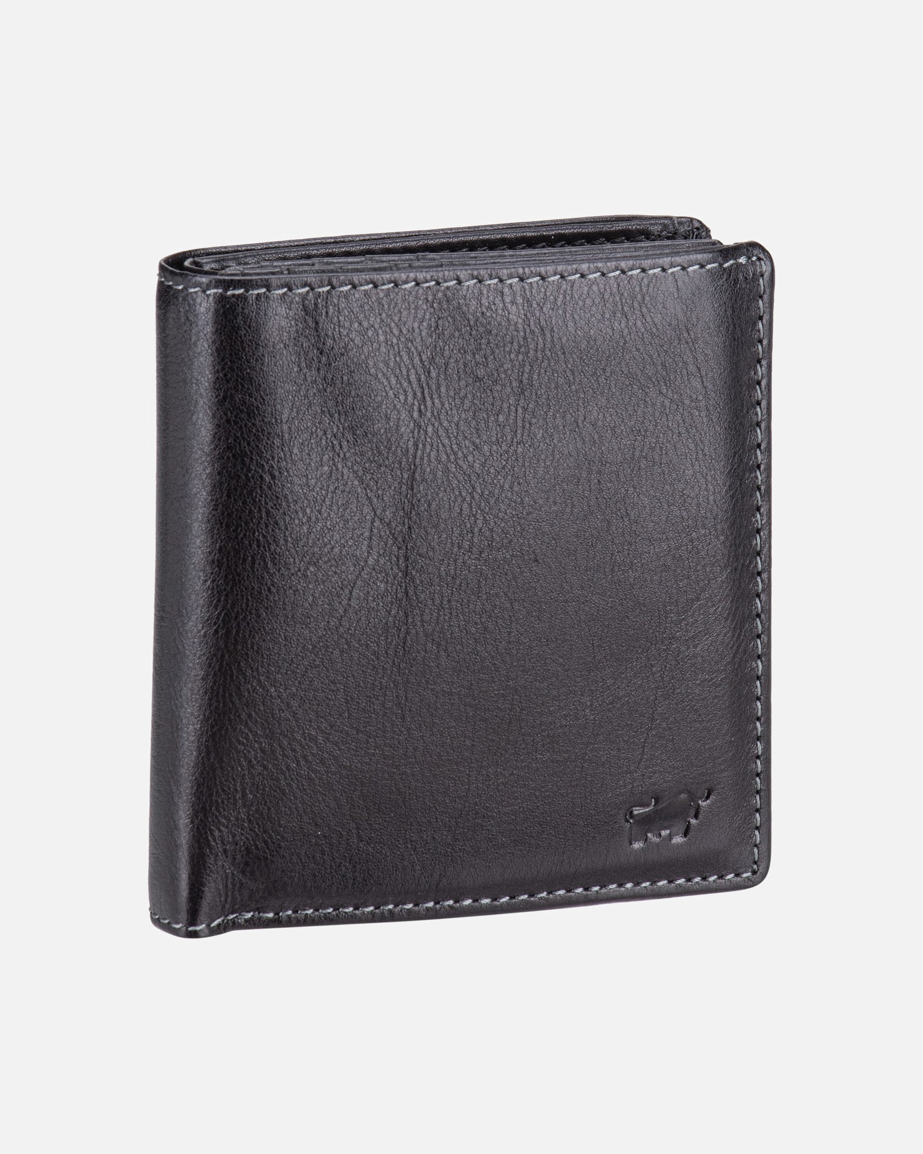 Portemonnaie für Unisex Braun Büffel Geldbörse Arezzo RFID Carré 8Cs schwarz