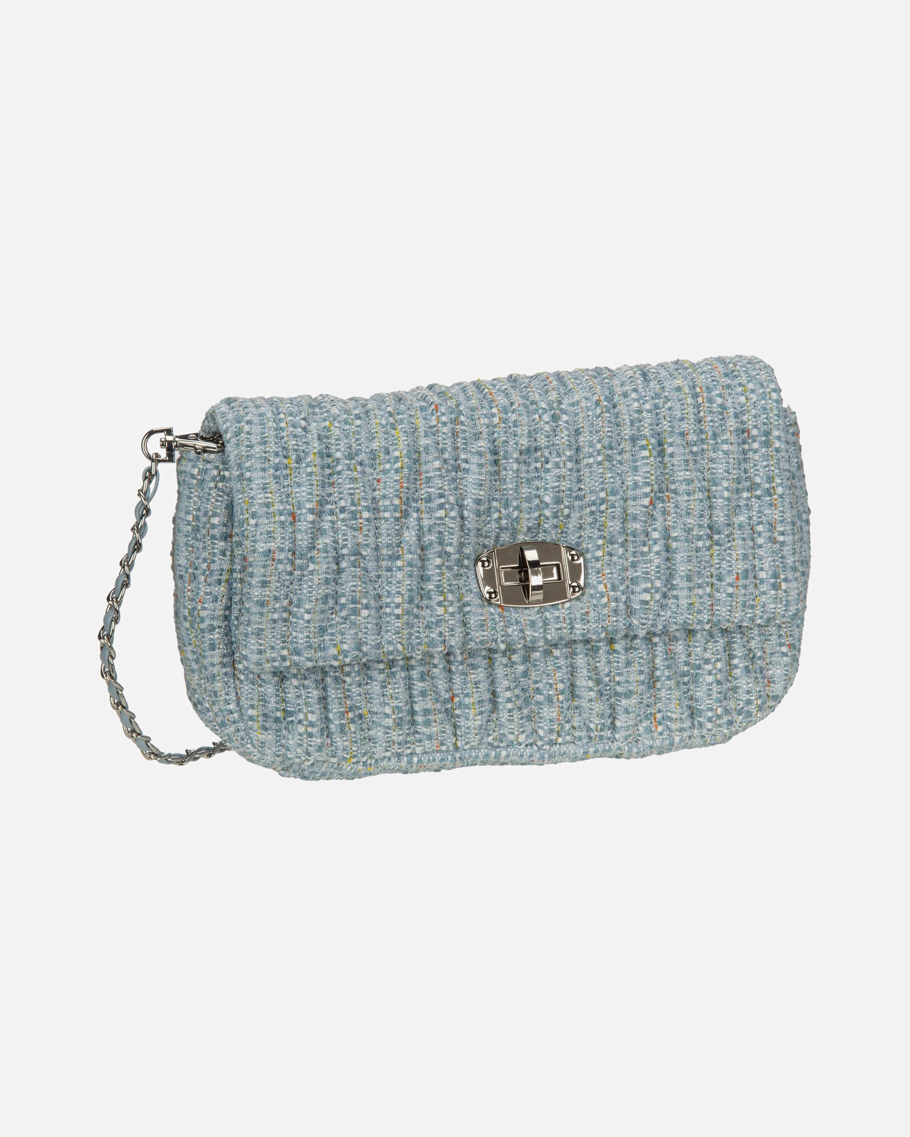 Umhängetasche für Weiblich Seidenfelt Schultertasche Floro sea blue