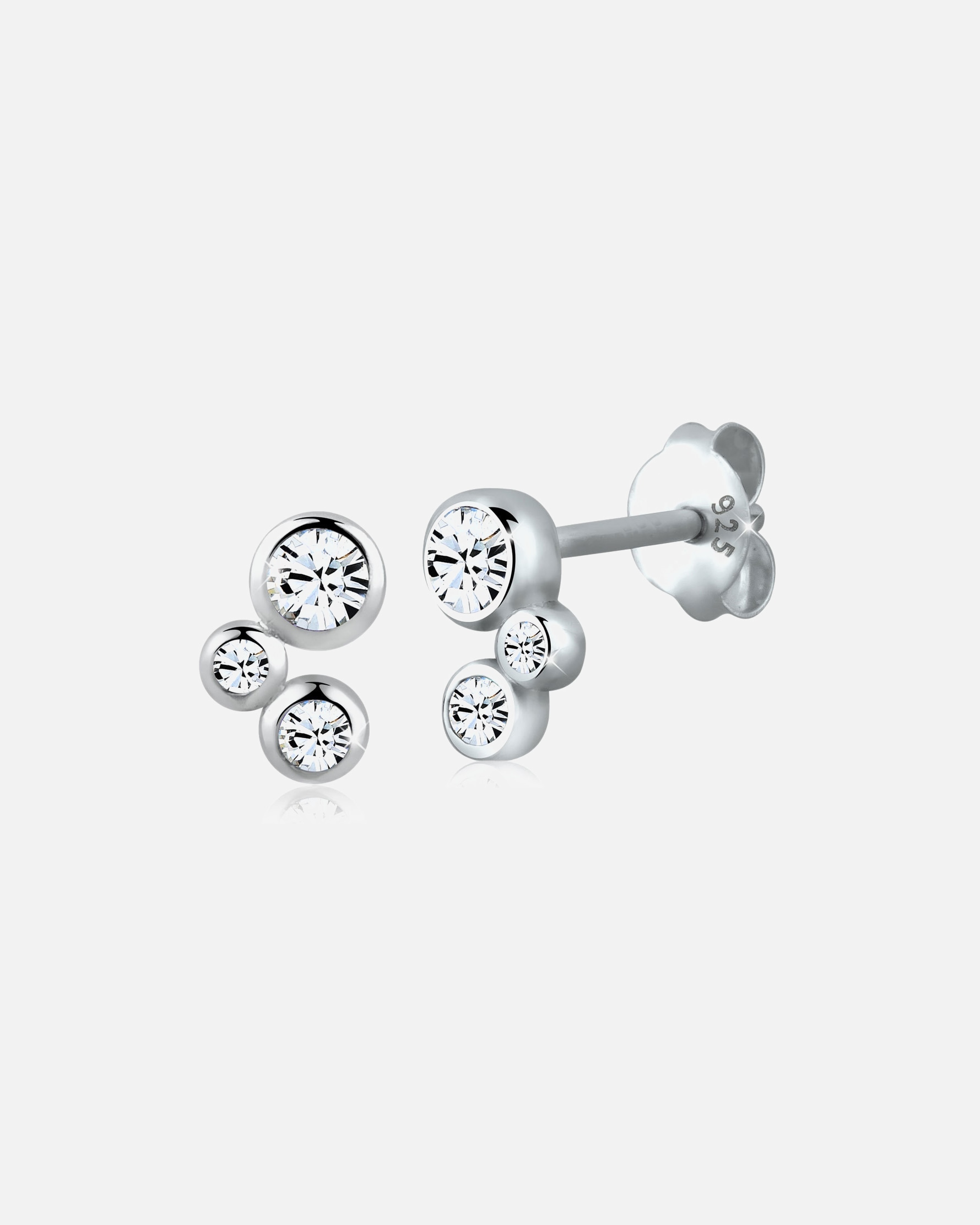Ohrringe für Weiblich Elli Basic Kristalle Filigran 925 Silber 1 Stück