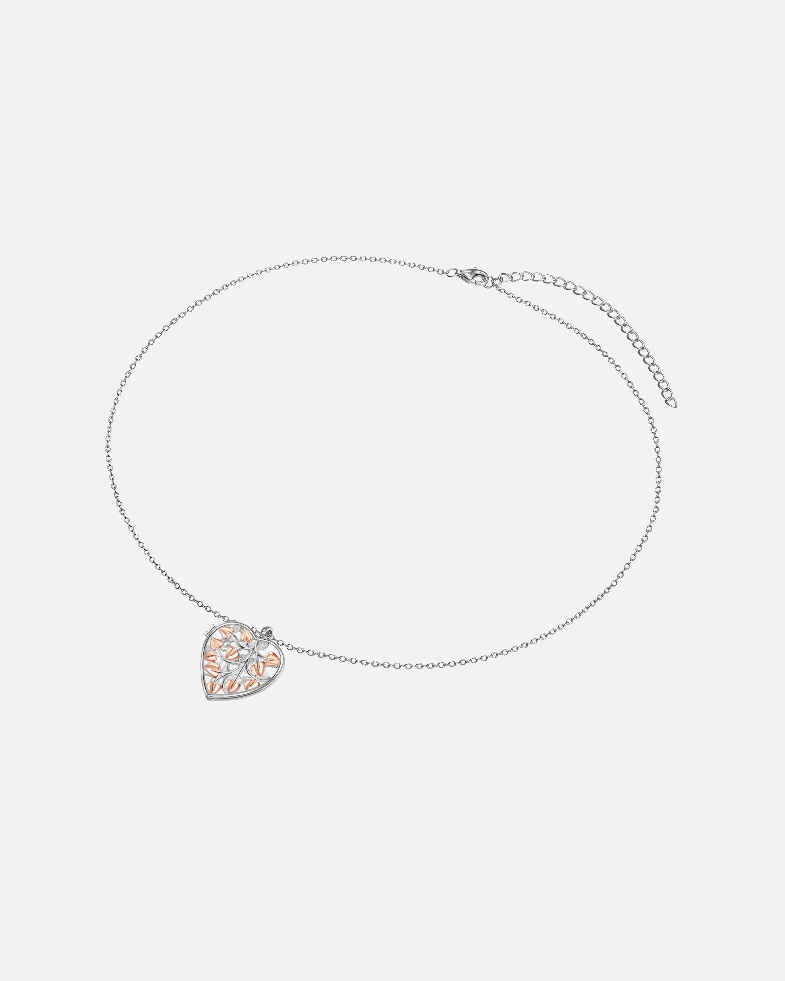 Halskette für Weiblich Rafaela Donata Halskette Herz Sterling Silber in Silber/Roségold 1 Stück