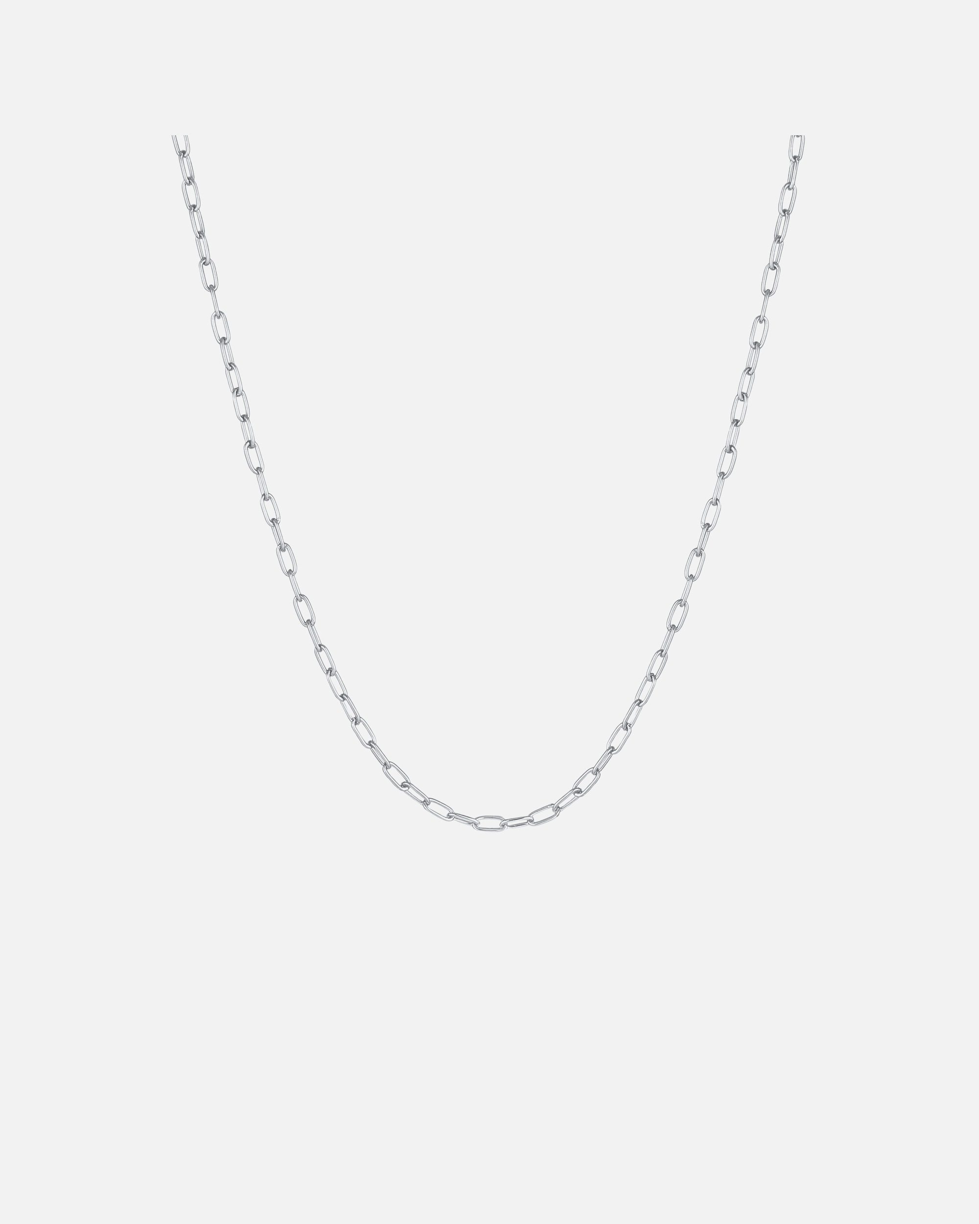 Halskette für Männlich KUZZOI Herren Gliederkette Oval Basic Fein 925 Silber 1 Stück