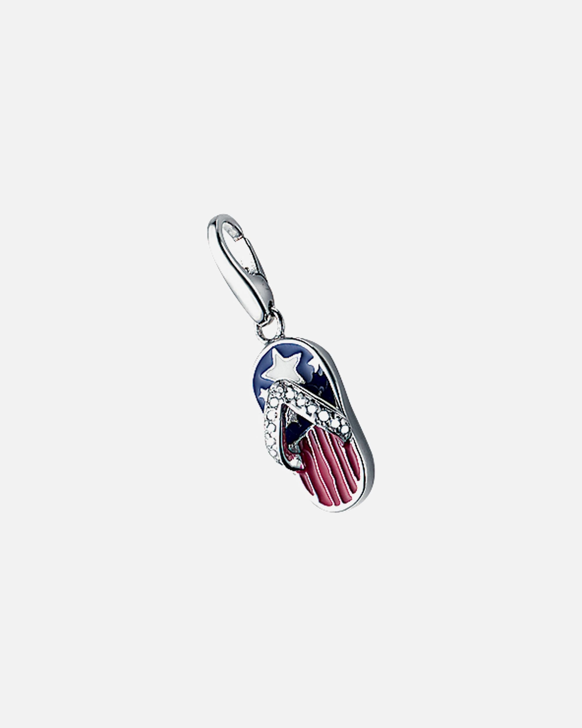 Schmuckanhänger für Weiblich Giorgio Martello Milano Charm Flipflop Amerika Look, Silber 925 Onesize