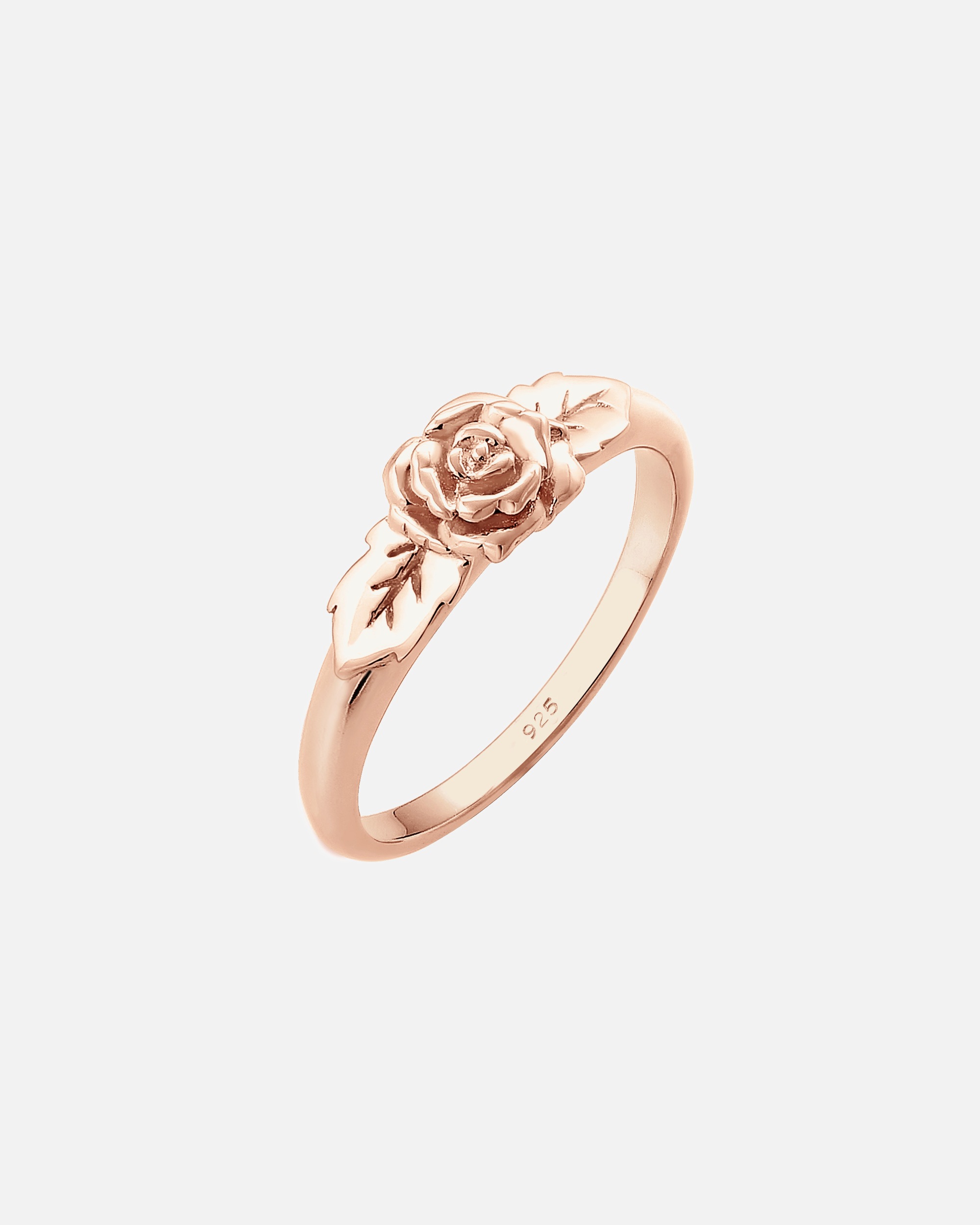 Ring für Weiblich Elli Bandring Rose Blume Vintage Look Trend 925 Silber 52