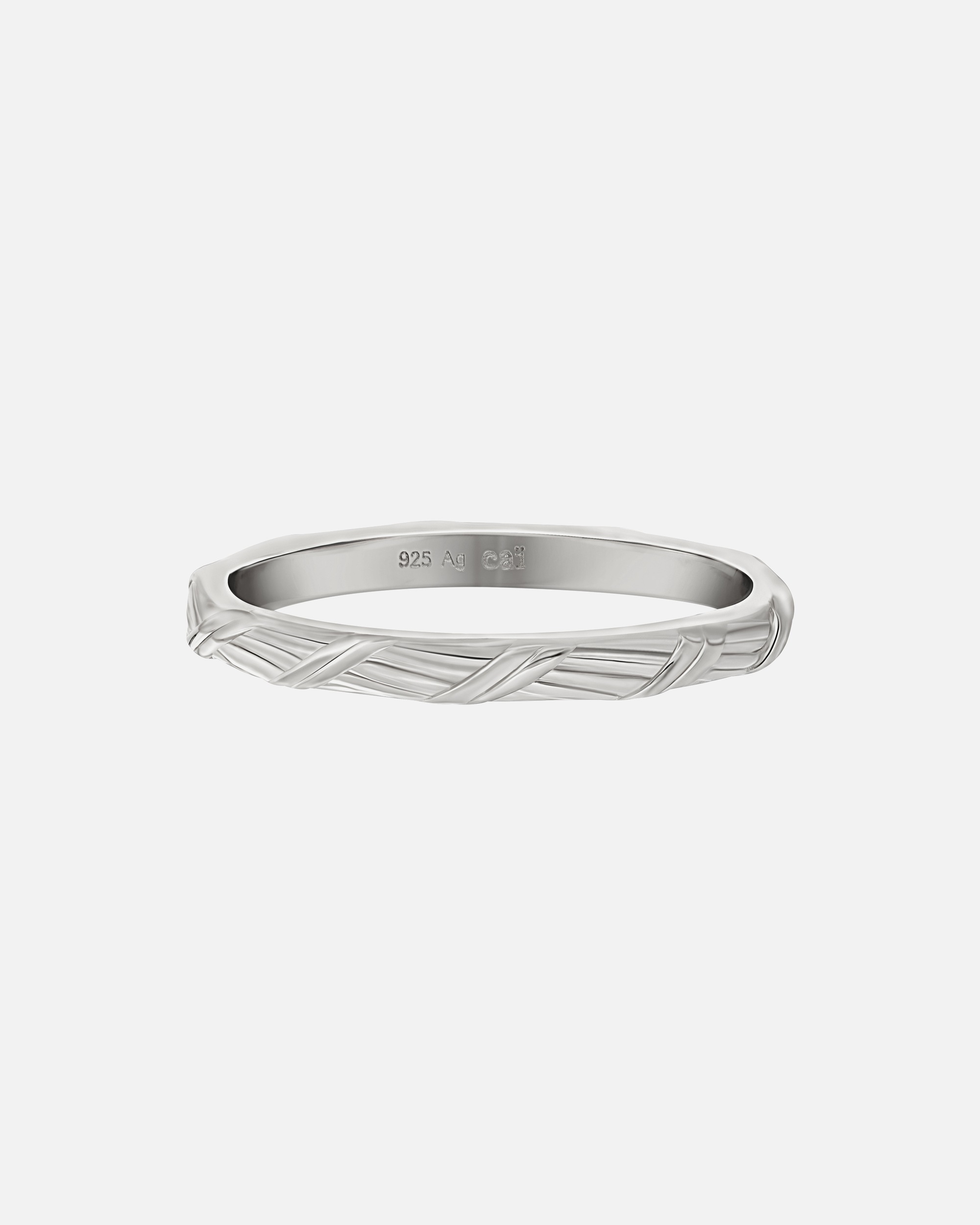 Ring für Weiblich caï Ring 925/- Sterling Silber ohne Stein 054 (17,2)