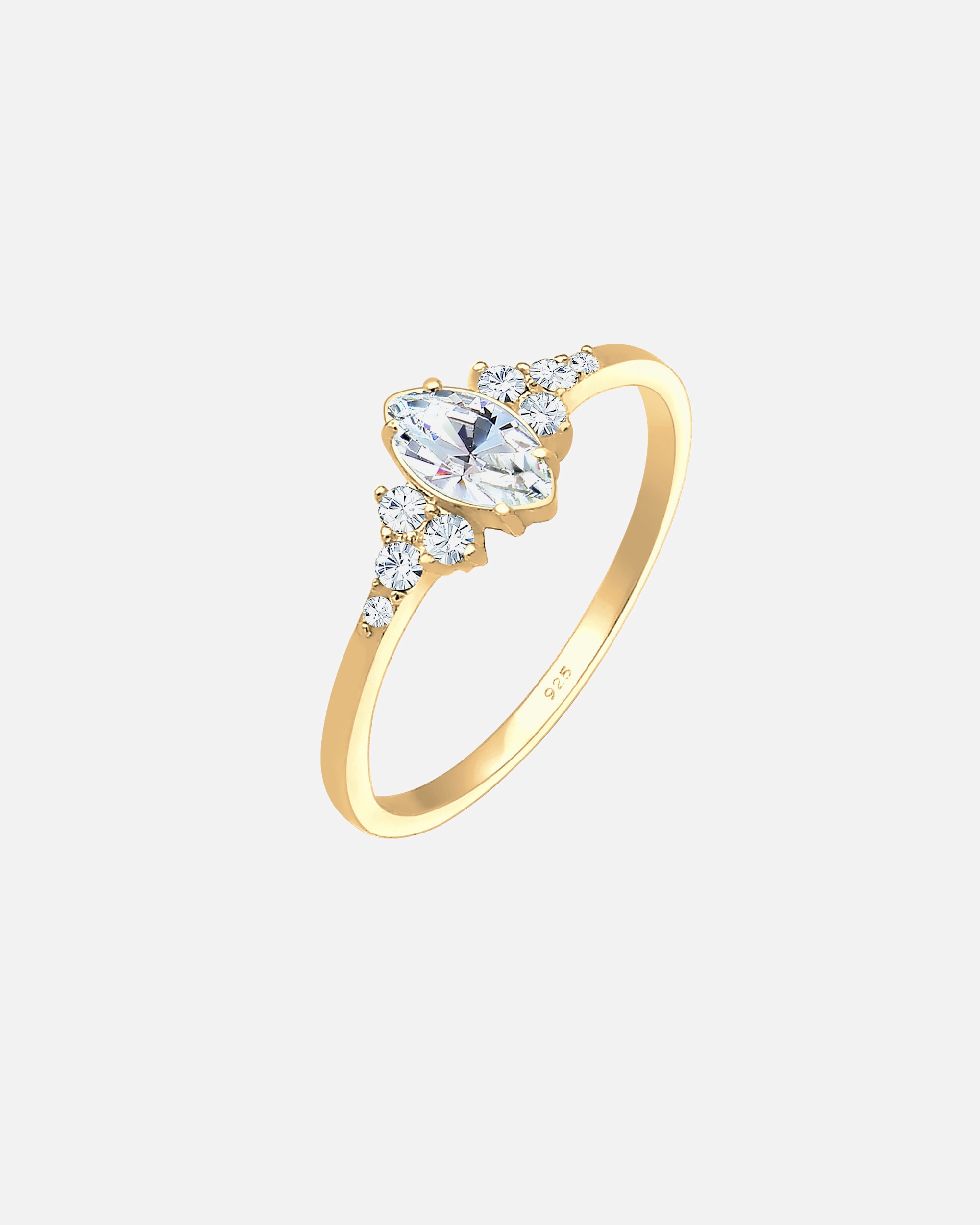 Ring für Weiblich Elli Elli Ring Marquise Valentin 925 Silber, mit Kristallen von Swarovski® 54