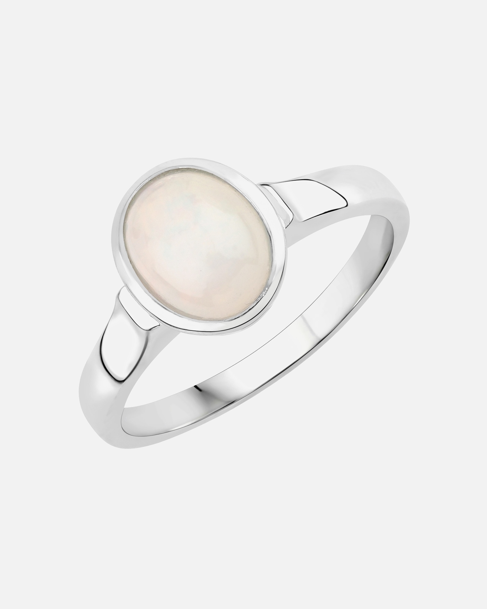 Ring für Weiblich Rafaela Donata Ring Sterling Silber Opal in Silber 50