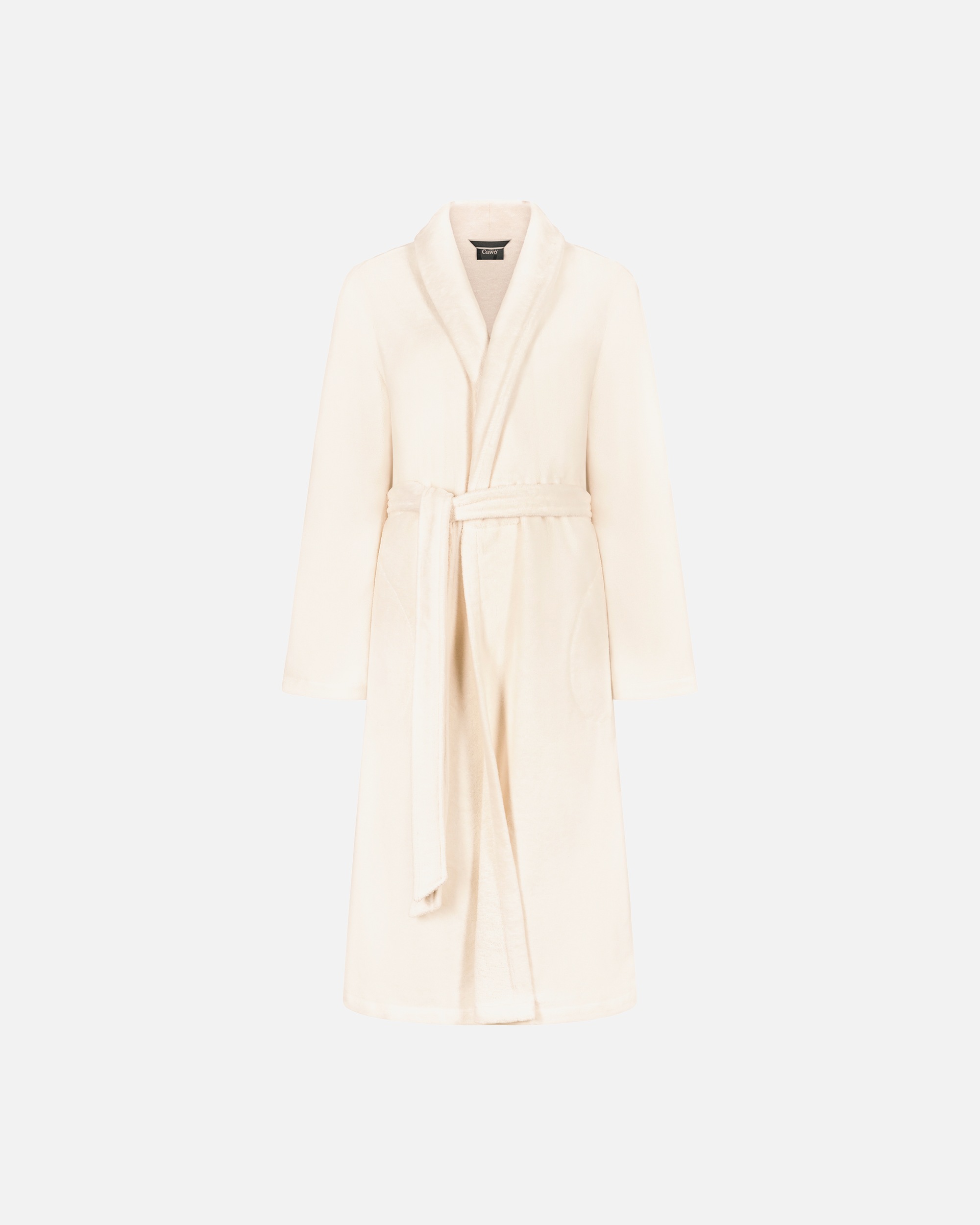 Bademantel für Unisex Cawö Cawö Bademäntel Damen Schalkragen 836 champagner - 33 M