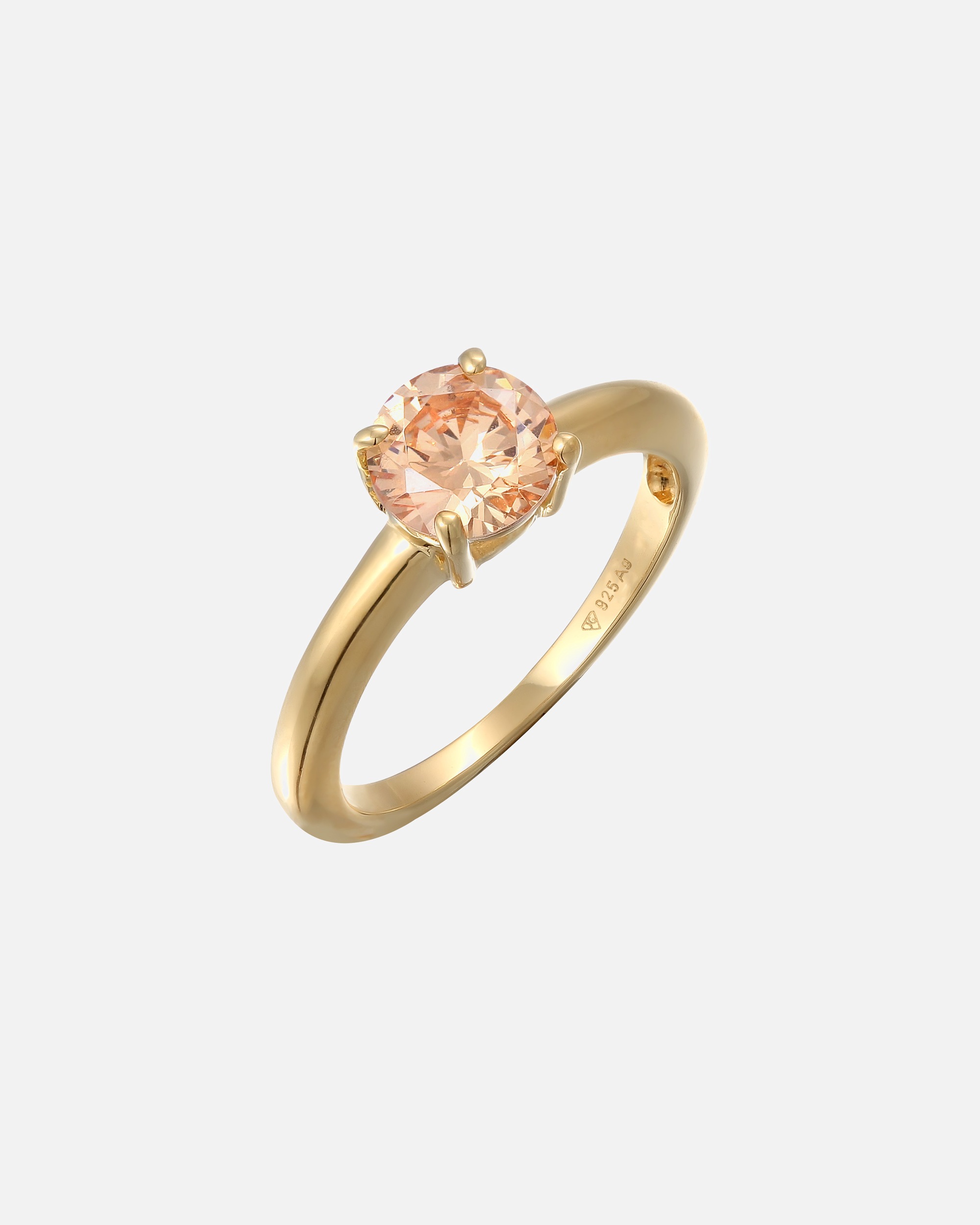 Ring für Weiblich Elli Solitär Klassisch Zirkonia 925 Sterling Silber 54