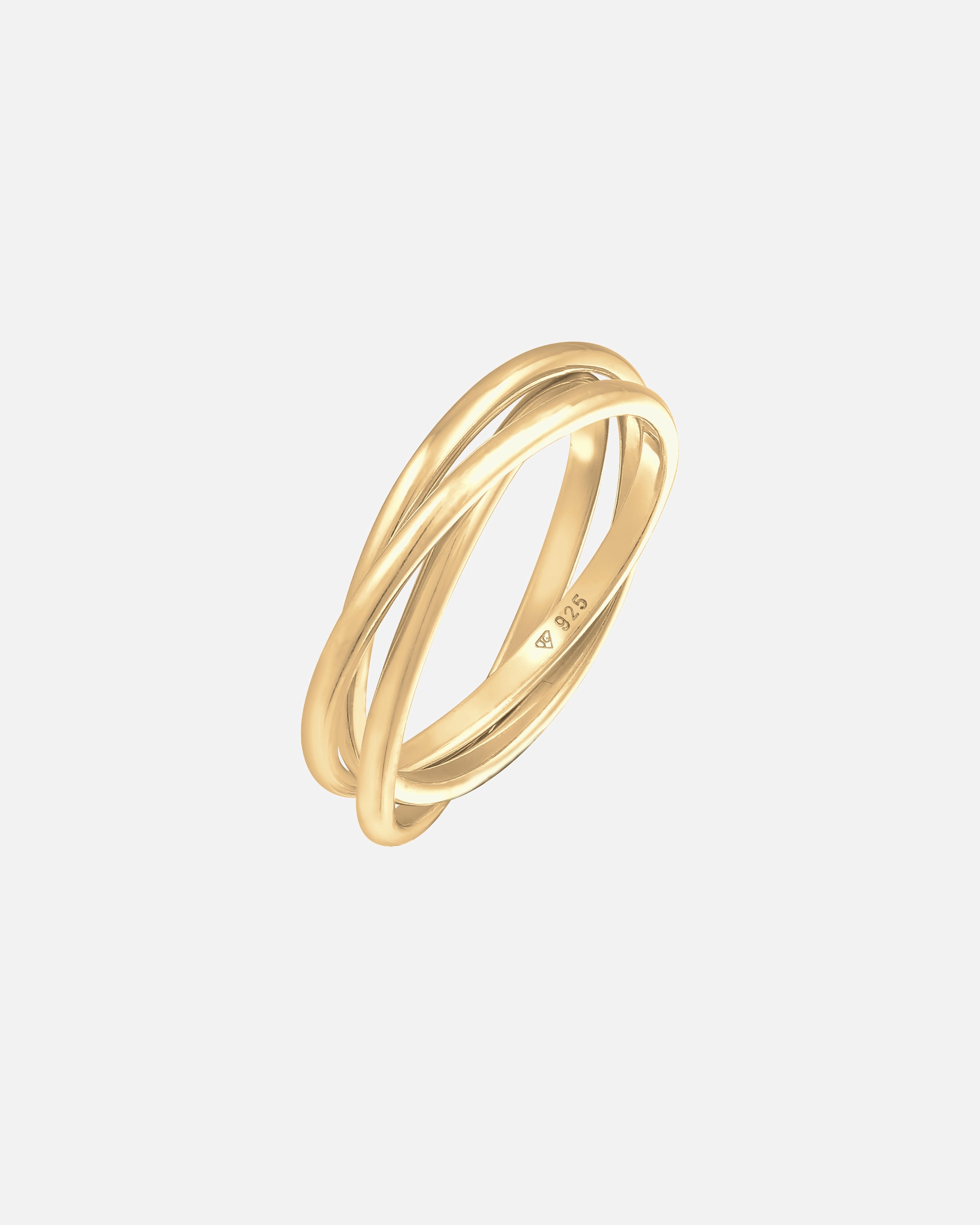 Ring für Weiblich Elli Wickelring Trio Trini Basic 925 Silber 56
