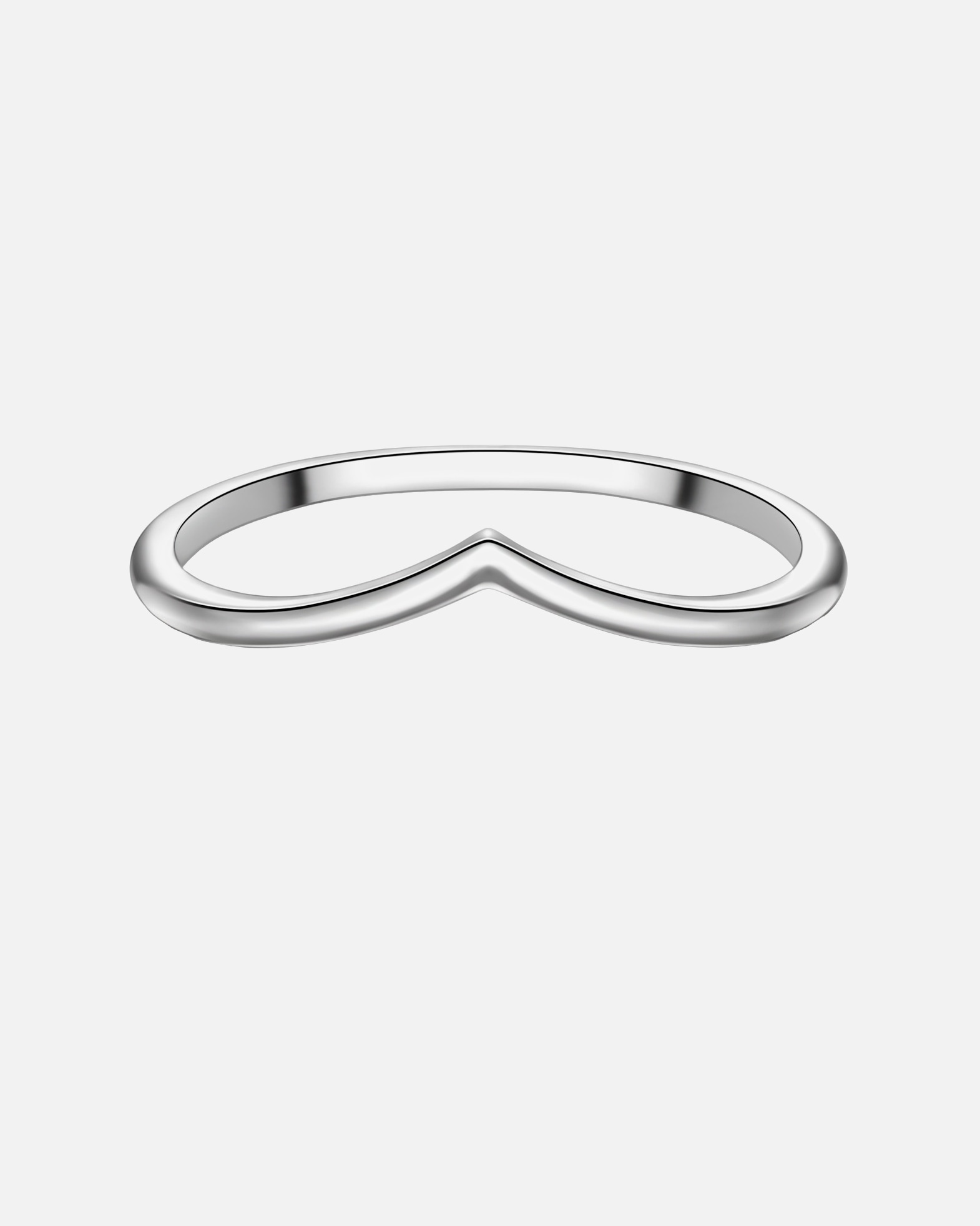 Ring für Weiblich Trilani Ring Herz aus Sterling Silber in silber 58