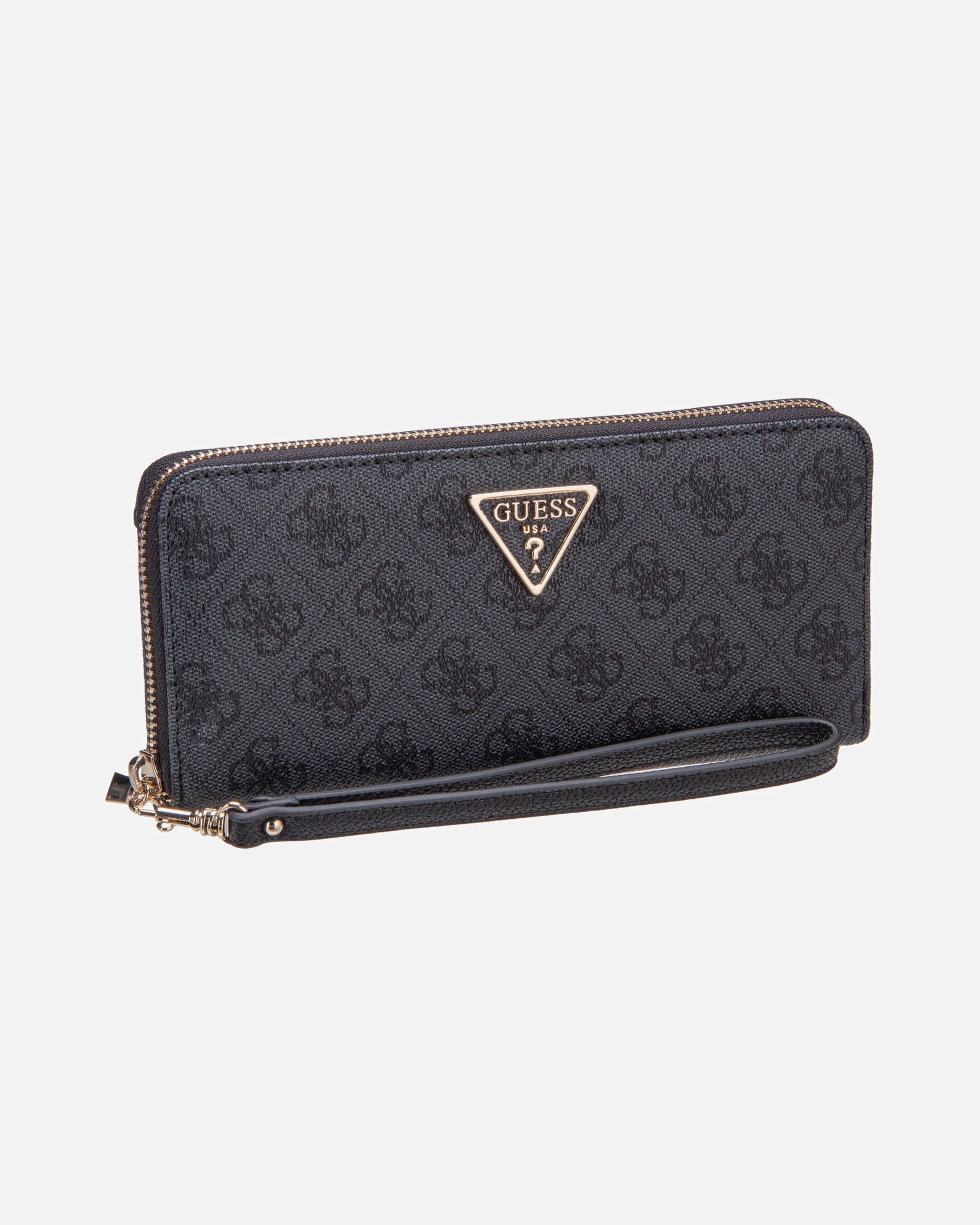 Portemonnaie für Weiblich GUESS Geldbörse Laurel II Slg Large Zip Around Coal