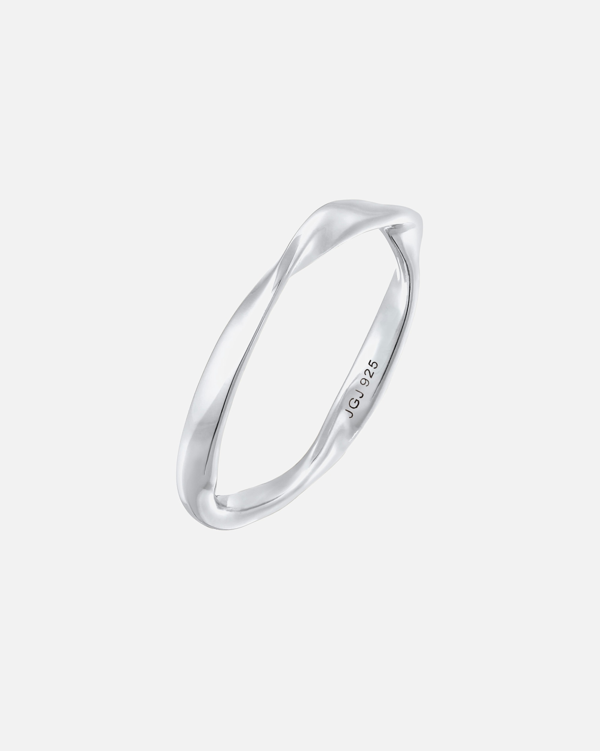 Ring für Weiblich Elli Elli Ring Bandring Gedreht Stapelring Basic 925 Silber 58