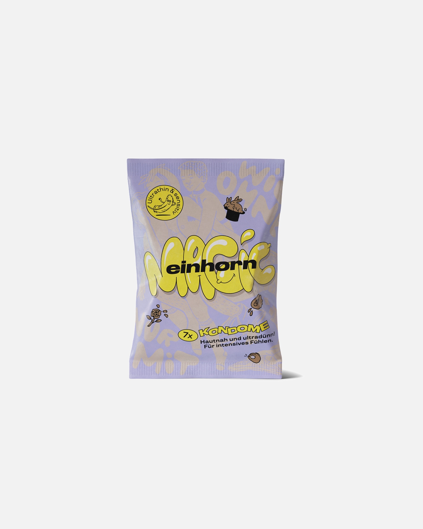 Kondom für Unisex einhorn Kondome MAGIC hautnah & ultradünn - Inhalt 1 Stück