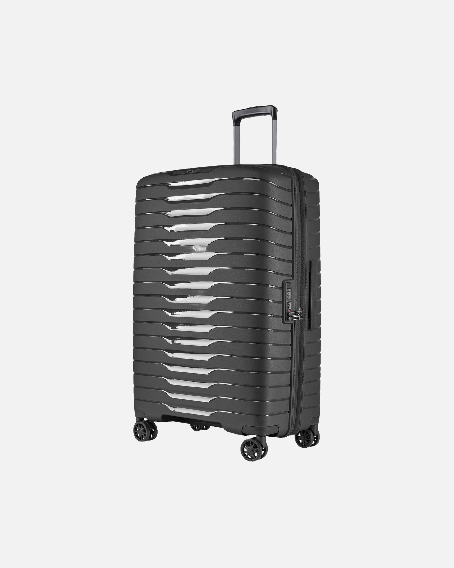 Koffer für Unisex Stratic Trolley Novium SL Trolley M black
