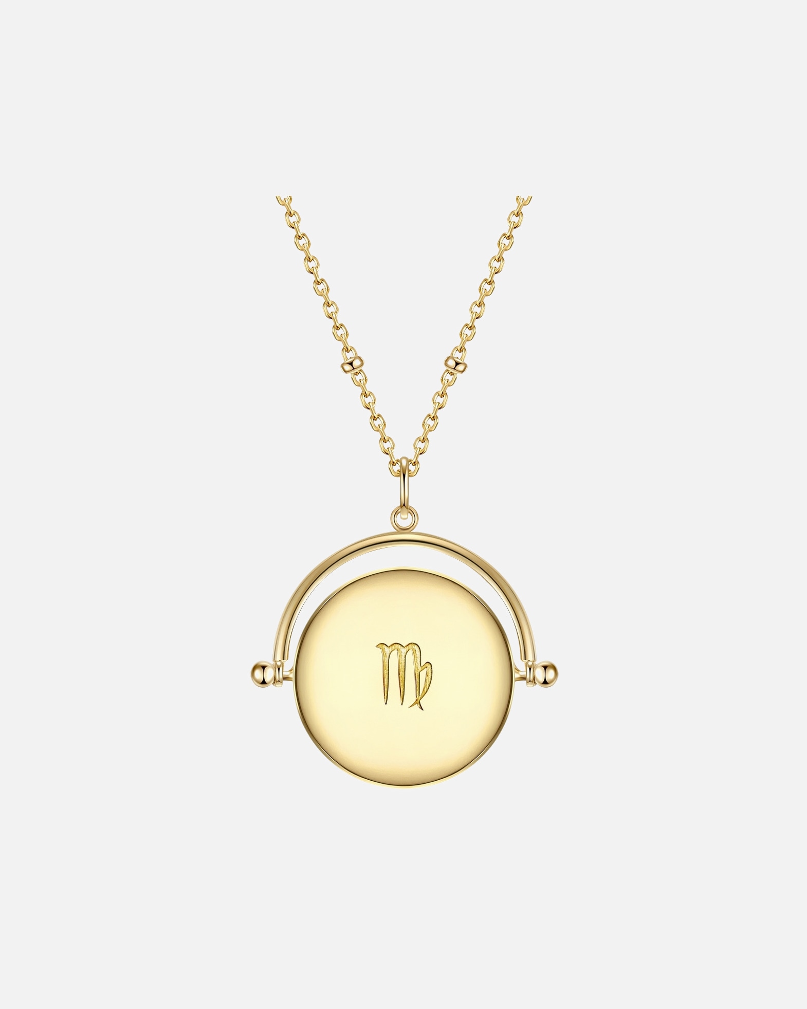 Halskette für Weiblich Glanzstücke München Halskette Sternzeichen Jungfrau Sterling Silber Zirkonia in Gelbgold 1 Stück