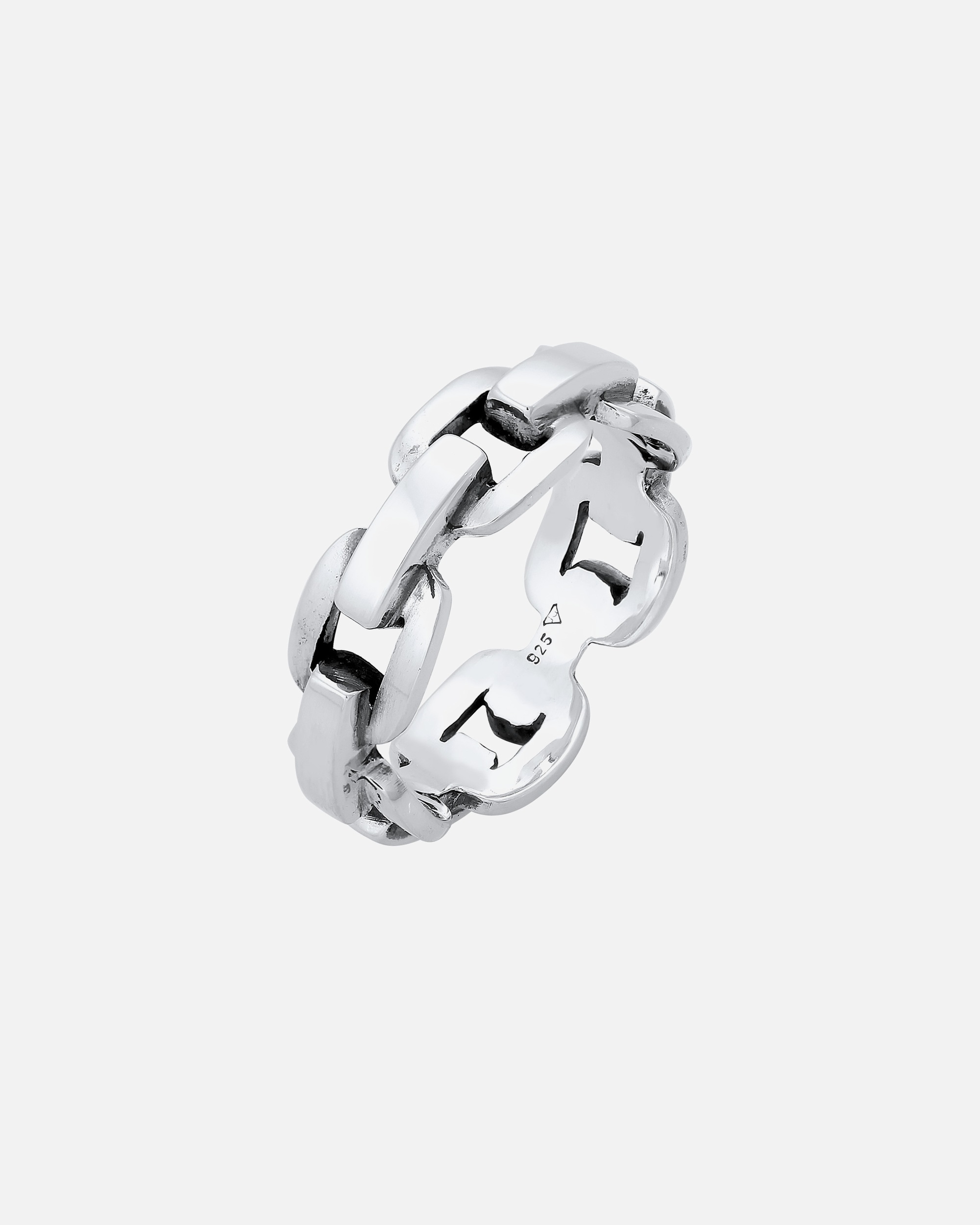 Ring für Männlich KUZZOI Herren Anker Kettenring Trend 925 Silber 1 Stück