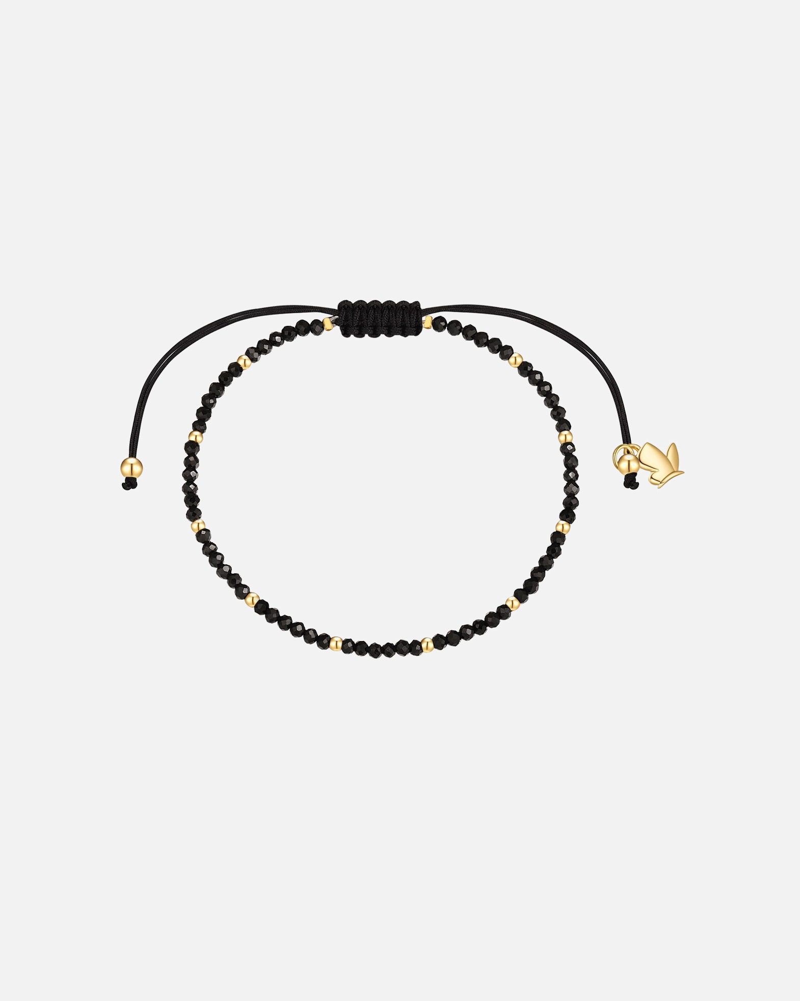 Armband für Weiblich Glanzstücke München Armband aus Edelstahl in Gelbgold mit Spinell 15,0 - 22,0 cm, flexibel einstellbar