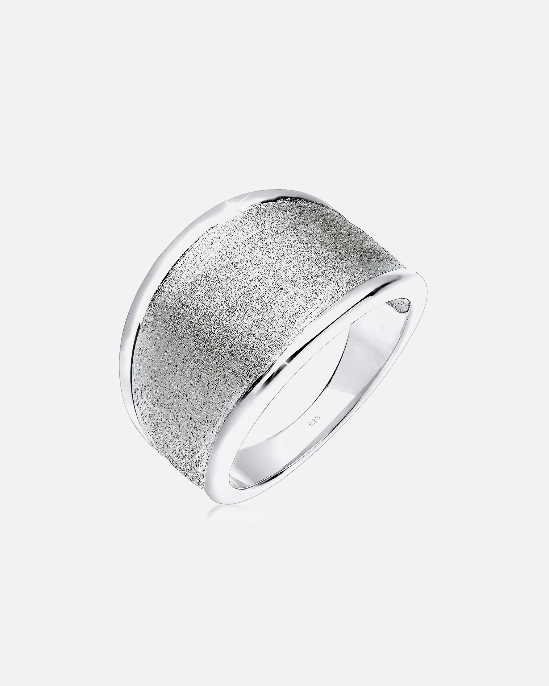 Ring für Weiblich Elli Basic Matt Trend Silber 925 Sterling Silber 58