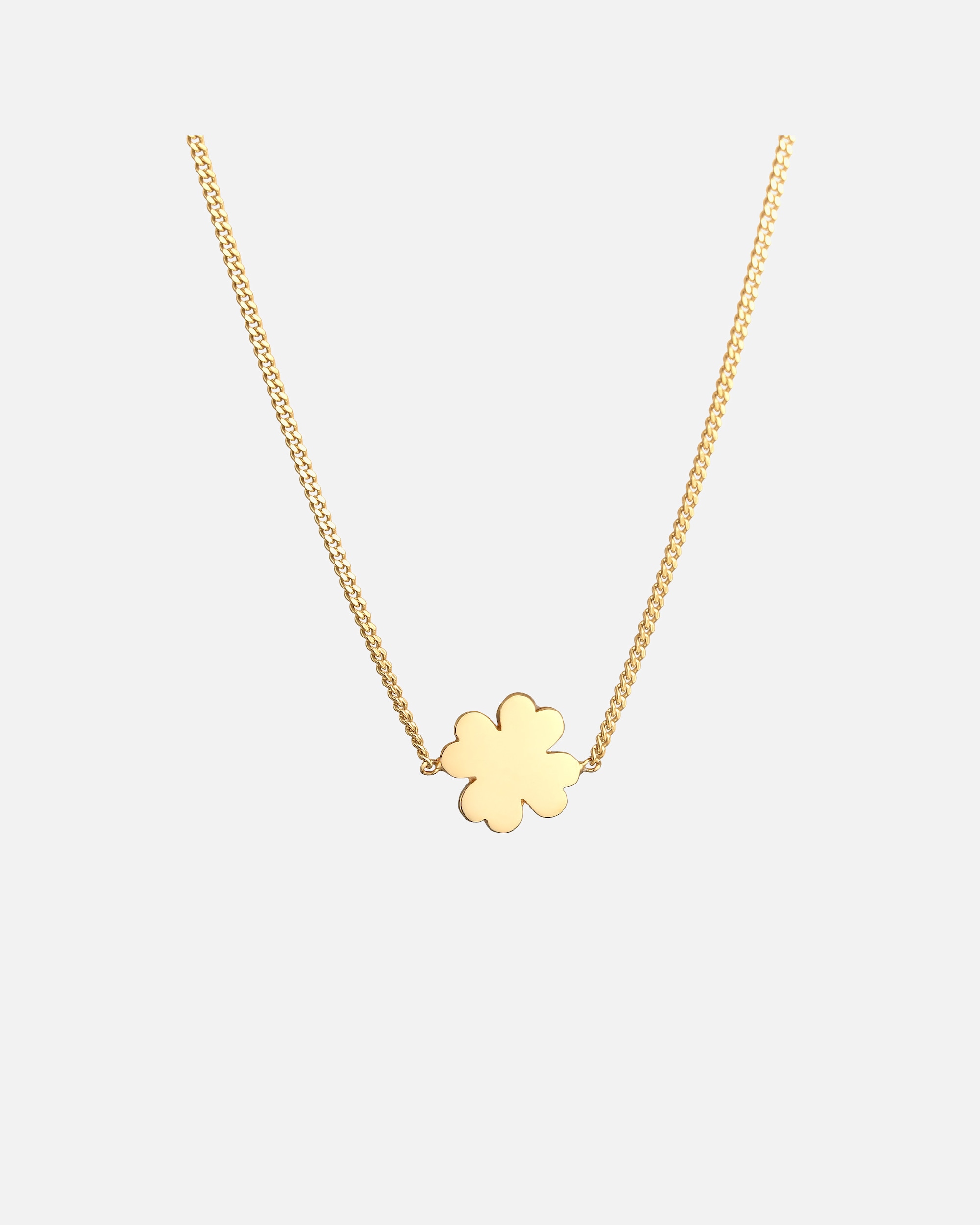 Halskette für Weiblich Elli PREMIUM Kleeblatt Glücksbringer Lucky 585 Gelbgold 1 Stück