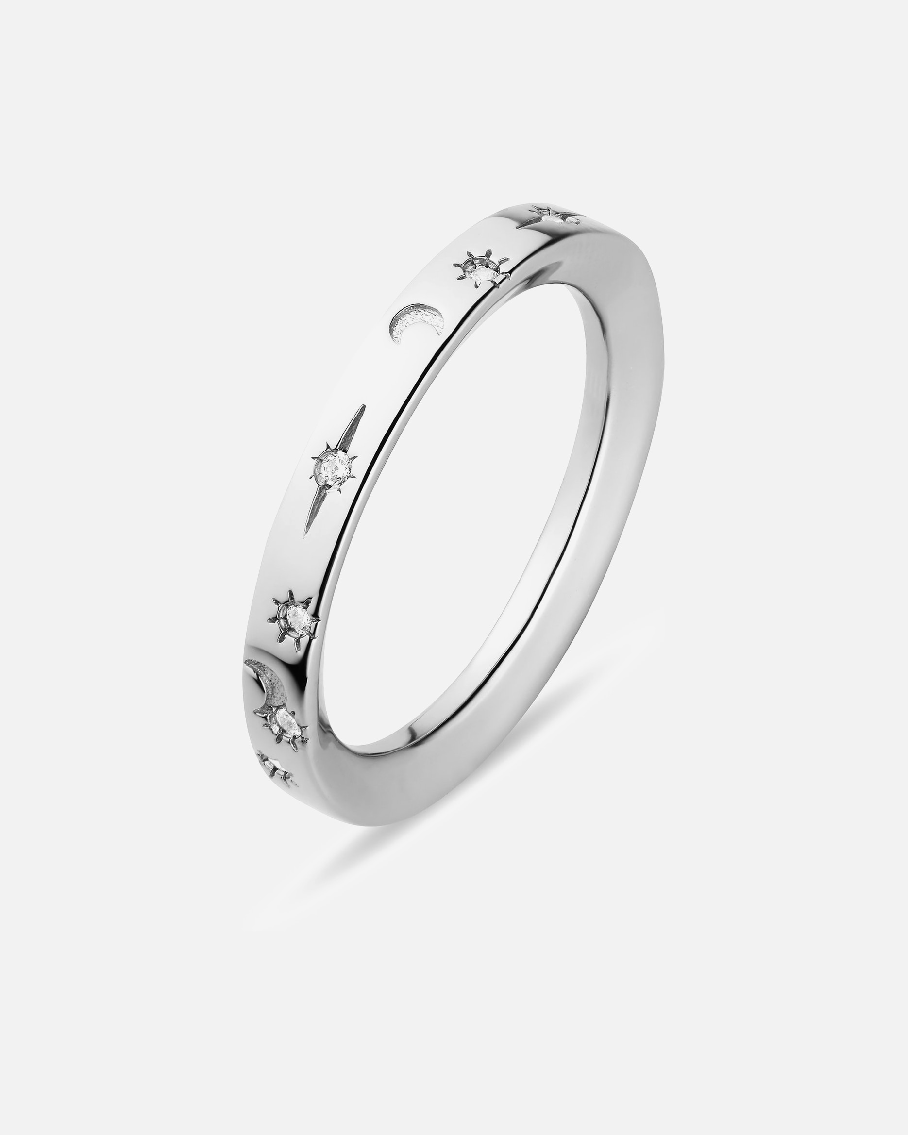 Ring für Weiblich Jette Damenring 925er Silber, recycelt 57