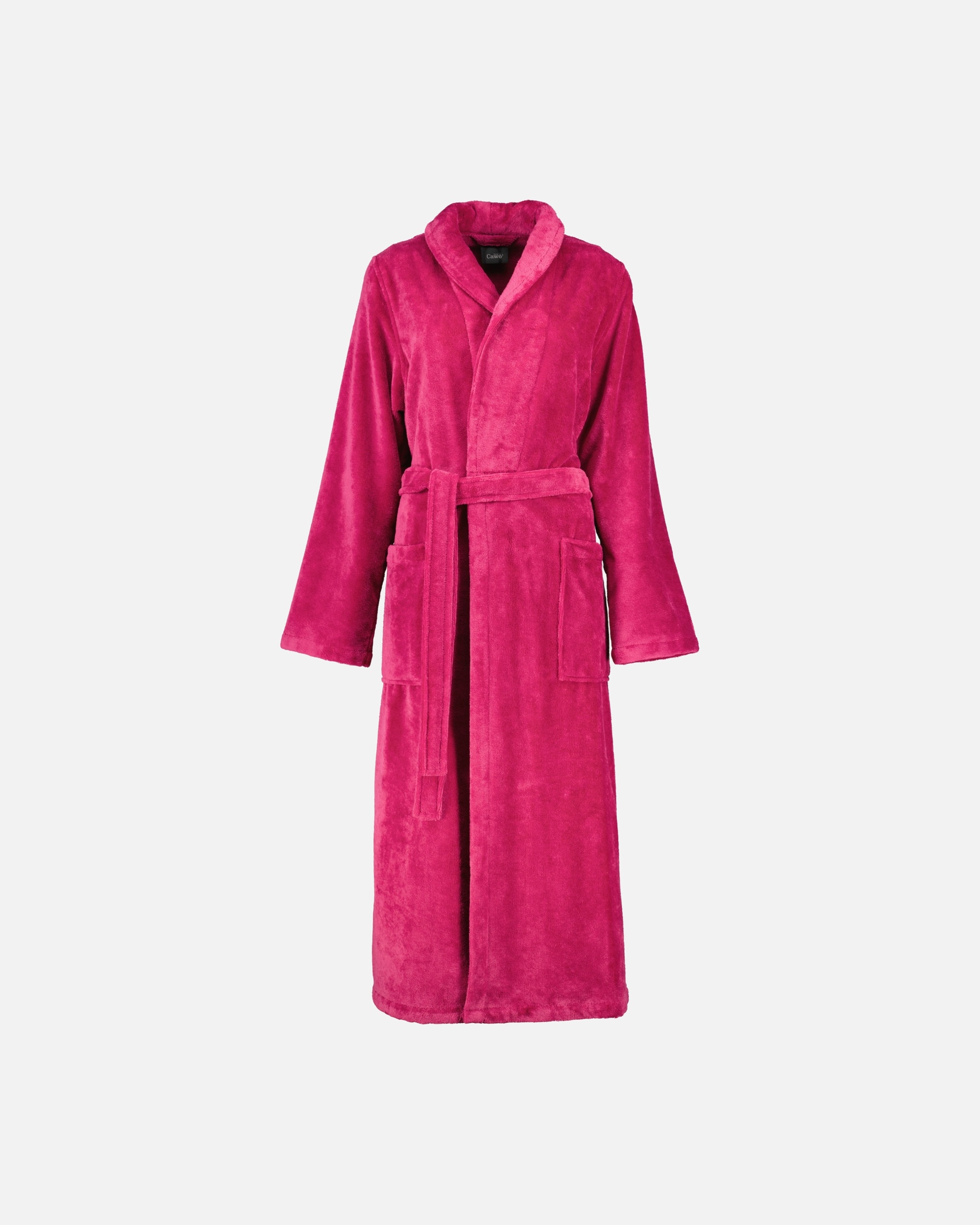Bademantel für Weiblich Cawö Bademäntel Damen Schalkragen 806 beere - 22 M