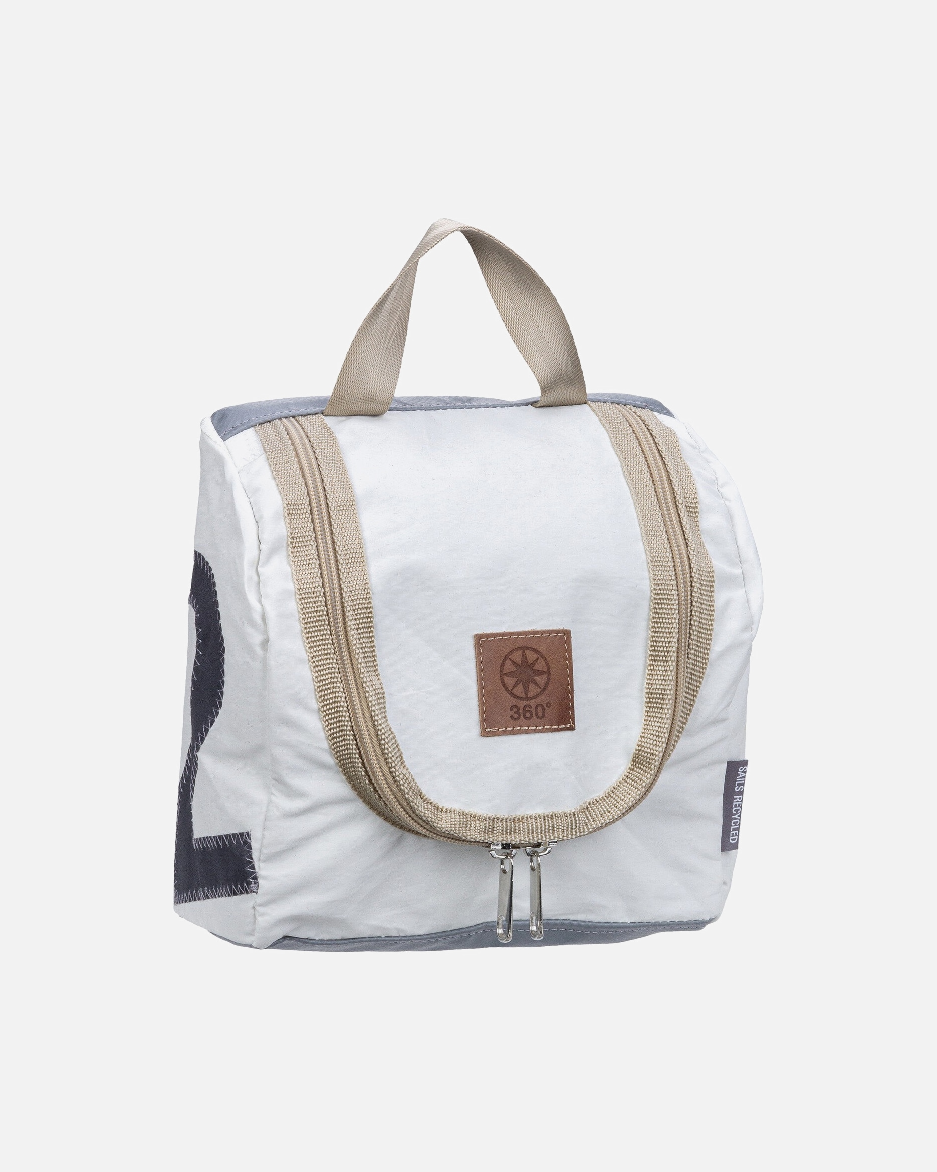 Kulturtasche für Unisex 360Grad Kulturbeutel Matrose XL Weiß/Grau