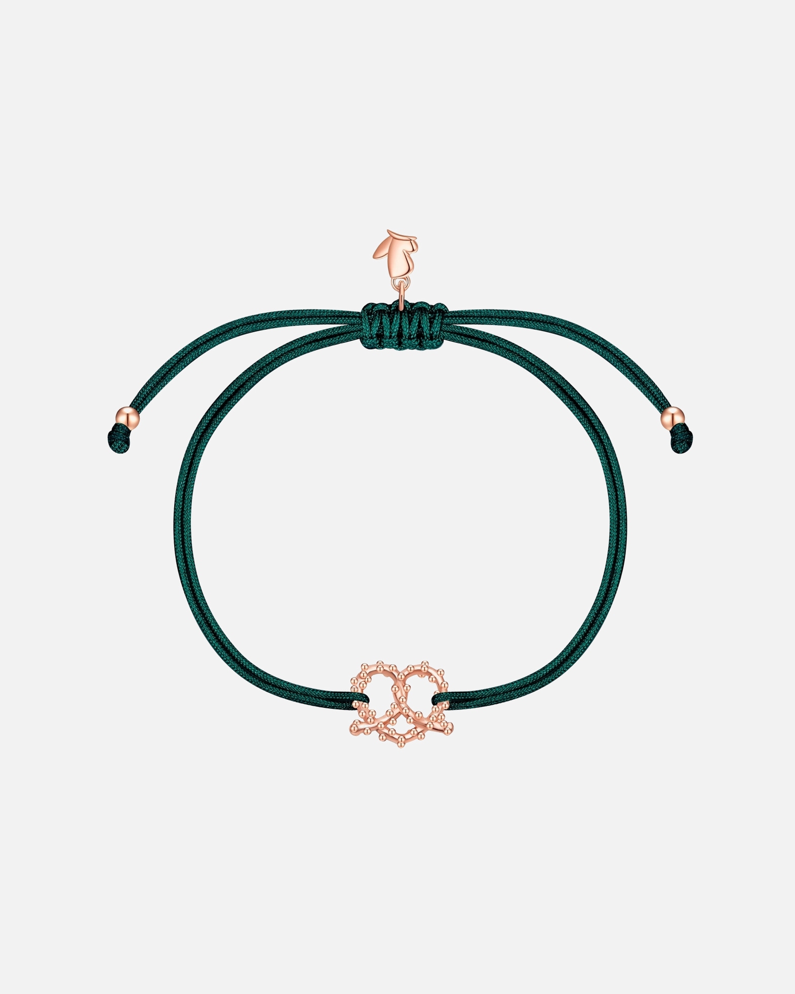 Armband für Weiblich Glanzstücke München Oktoberfest Armband Herz-Breze aus Edelstahl in Roségold 15,0 - 22,0 cm, flexibel einstellbar